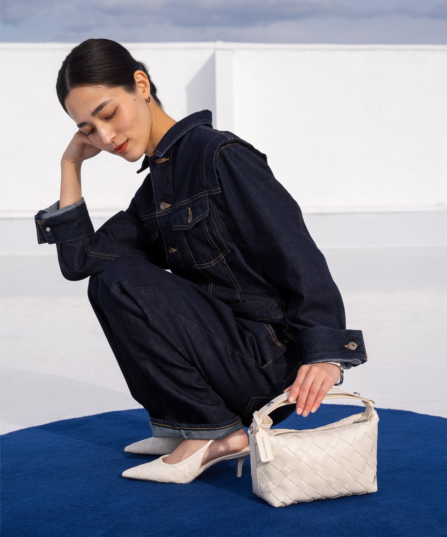 CHARLES & KEITH｜Ivette イヴェット ウーブンショルダーバッグ