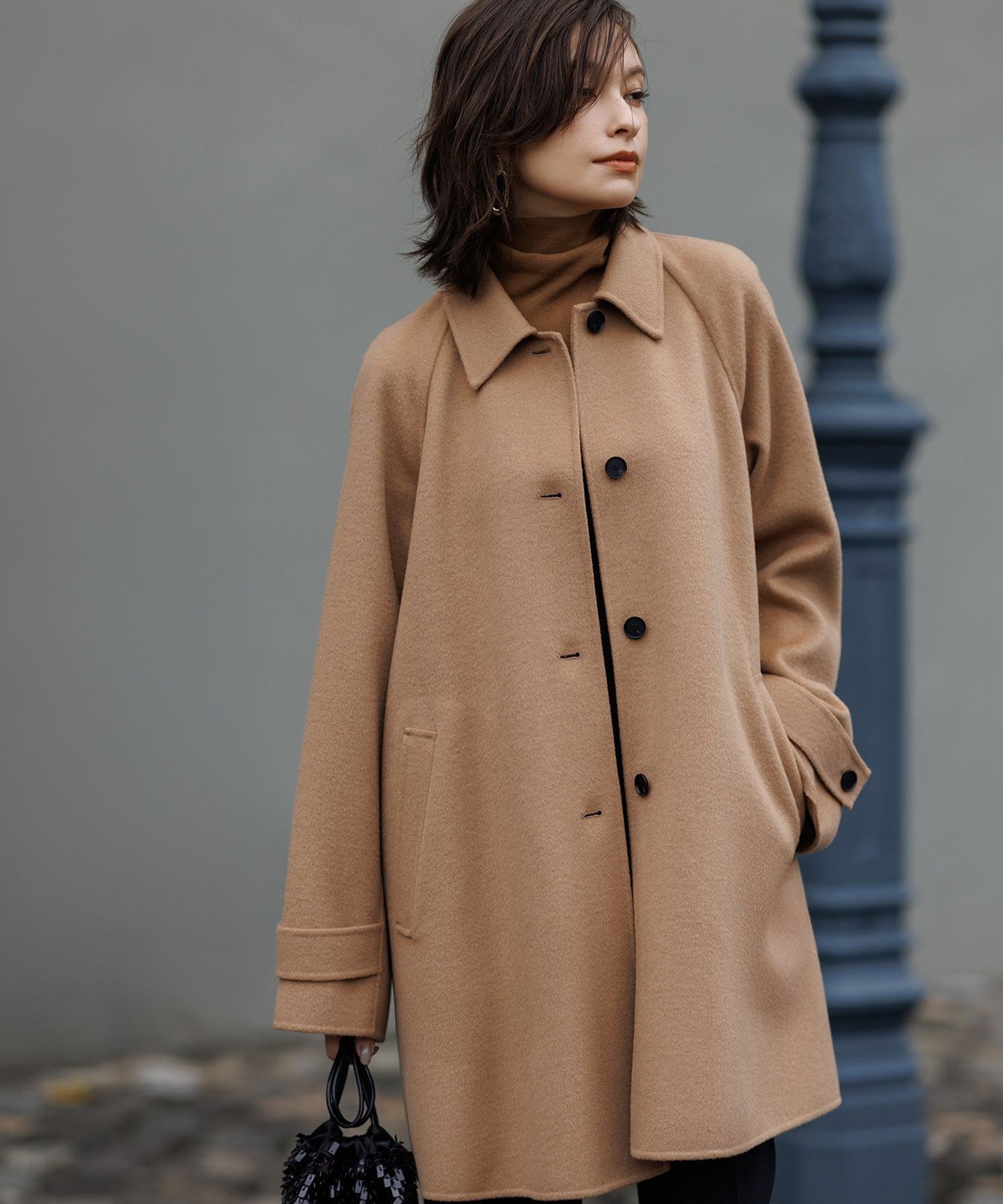 ICB｜WoolRever ステンカラーコート | Rakuten Fashion(楽天