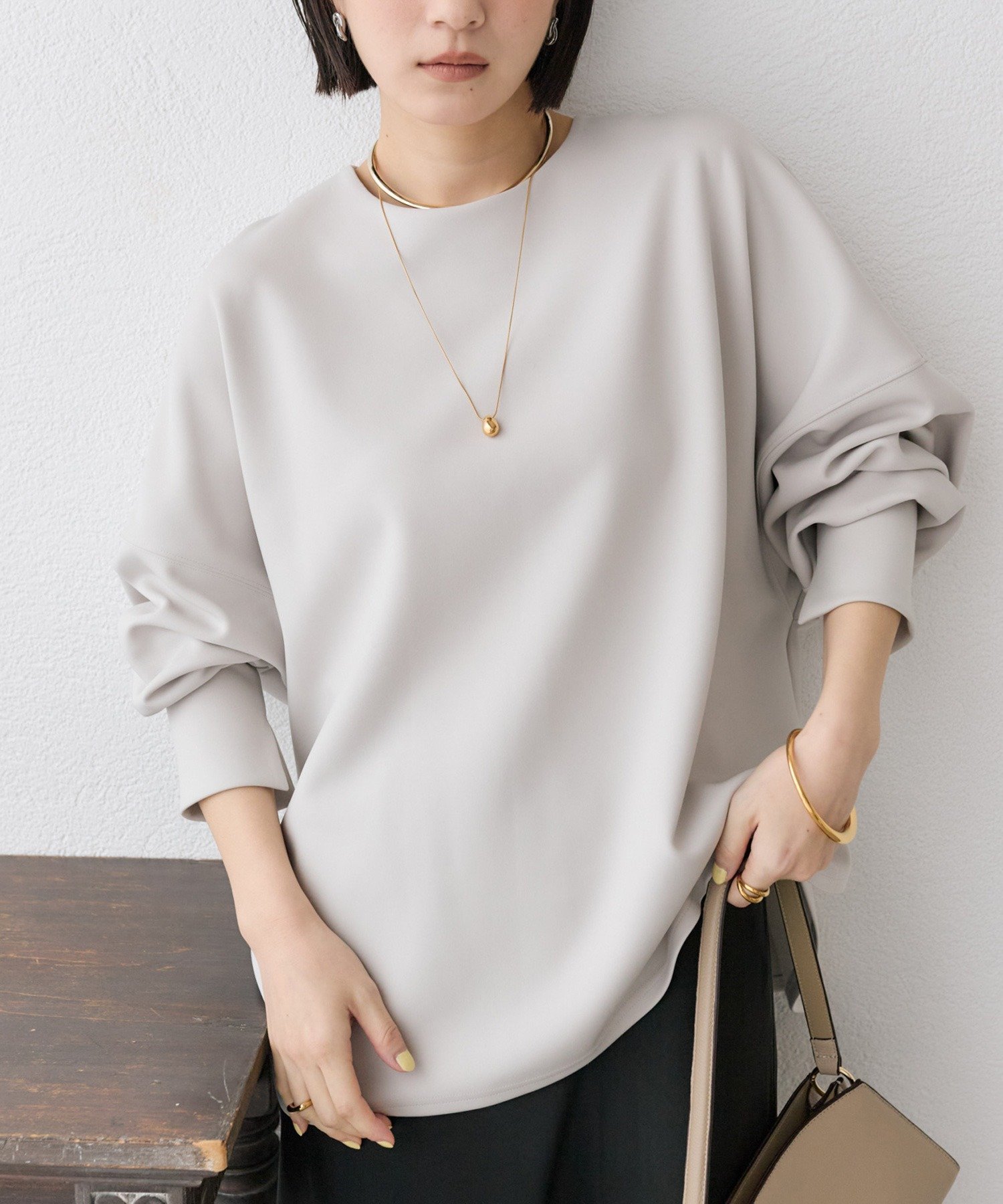 RIVE DROITE｜【楽ちんキレイ】ダンボールポンチョプルオーバー