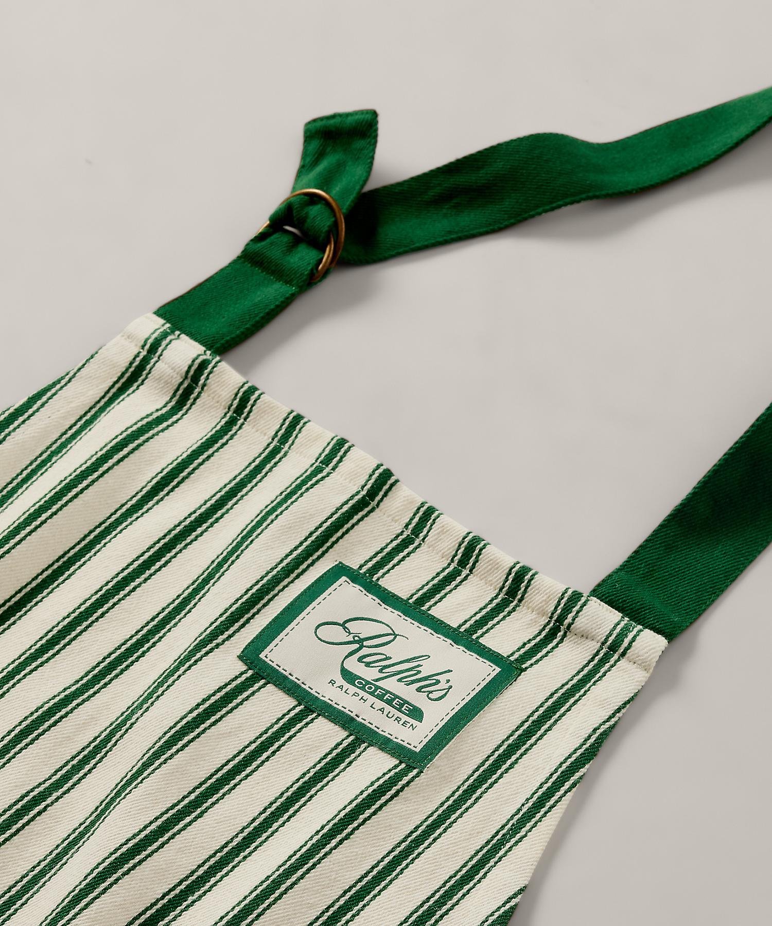 RALPH LAUREN｜Ralph's Coffee ストライプド コットン エプロン
