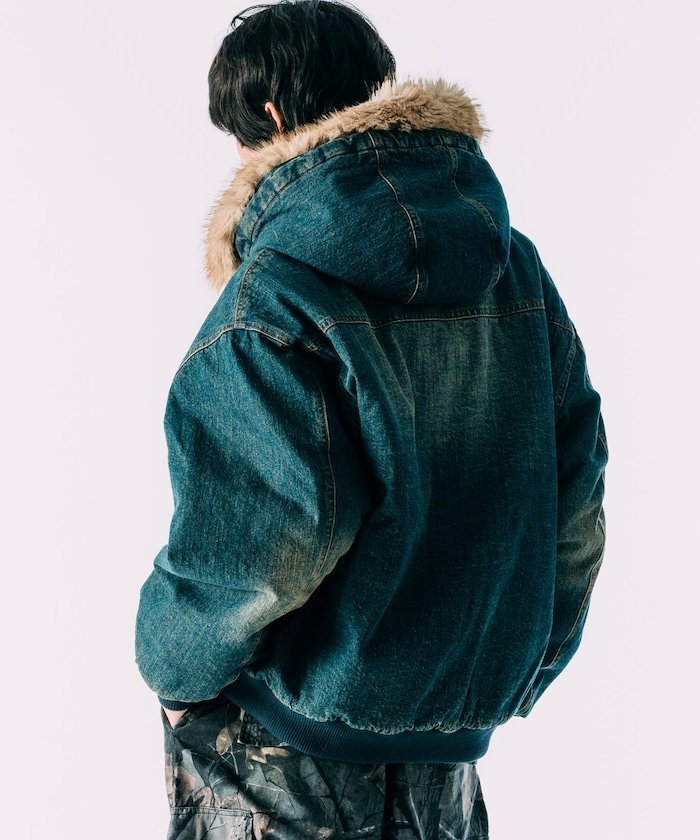 FREAK'S STORE｜フェイクファー ジップアップ 中綿 フードブルゾン