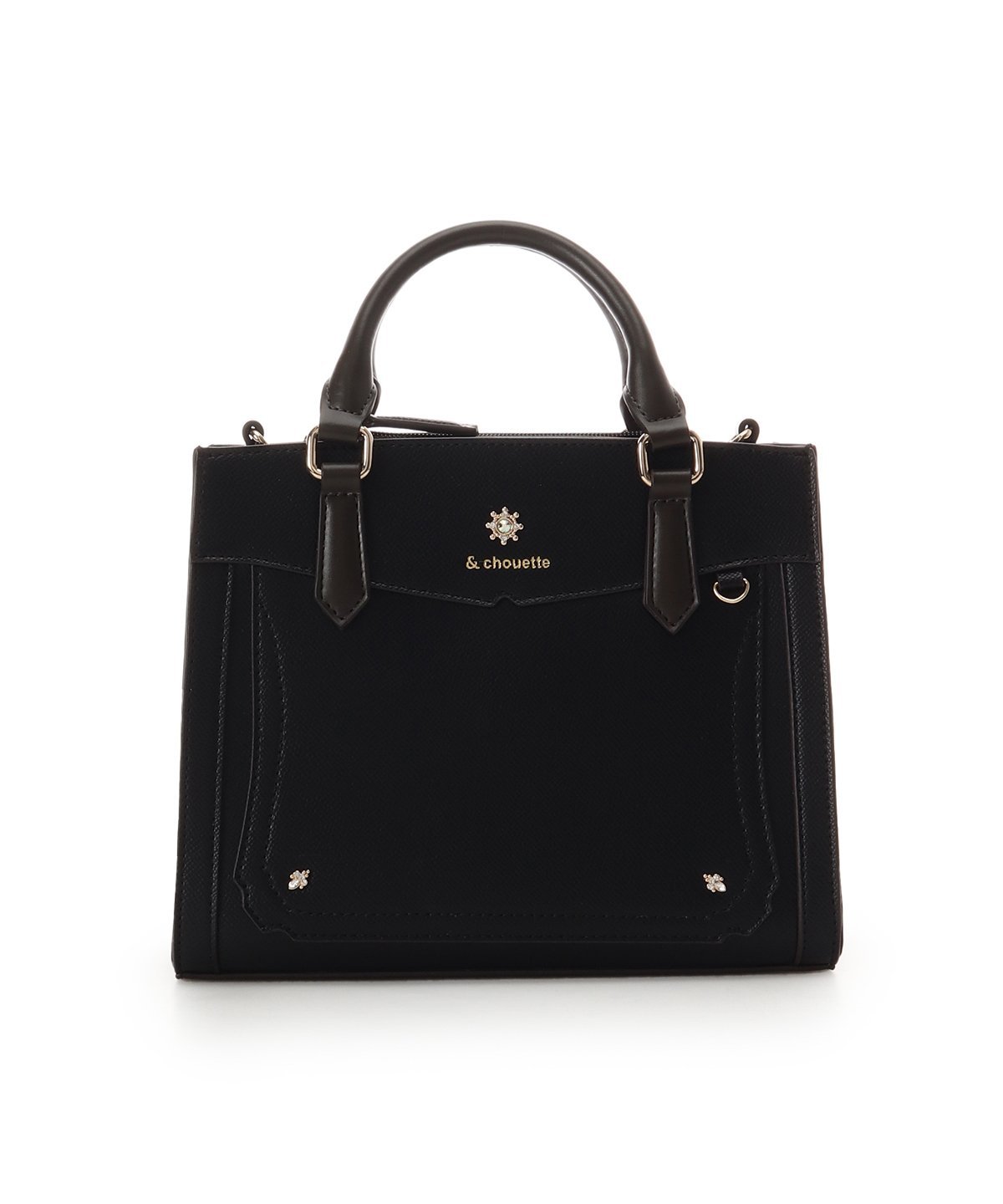 & chouette｜≪推し事バッグ≫クリアポケット付きビジューぬいぐるみ