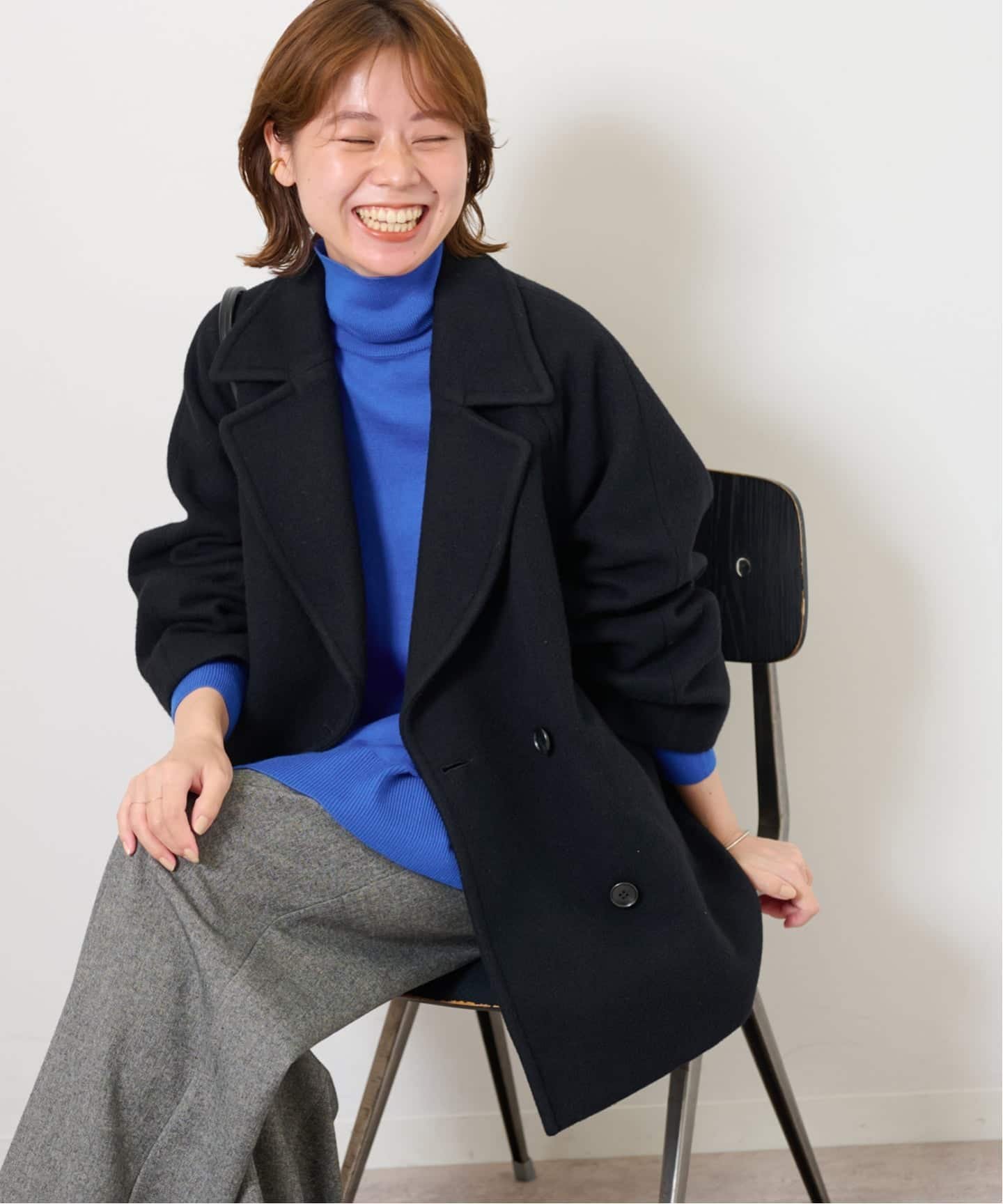 JOURNAL STANDARD relume｜《WEB限定》尾州ウールショートPコート