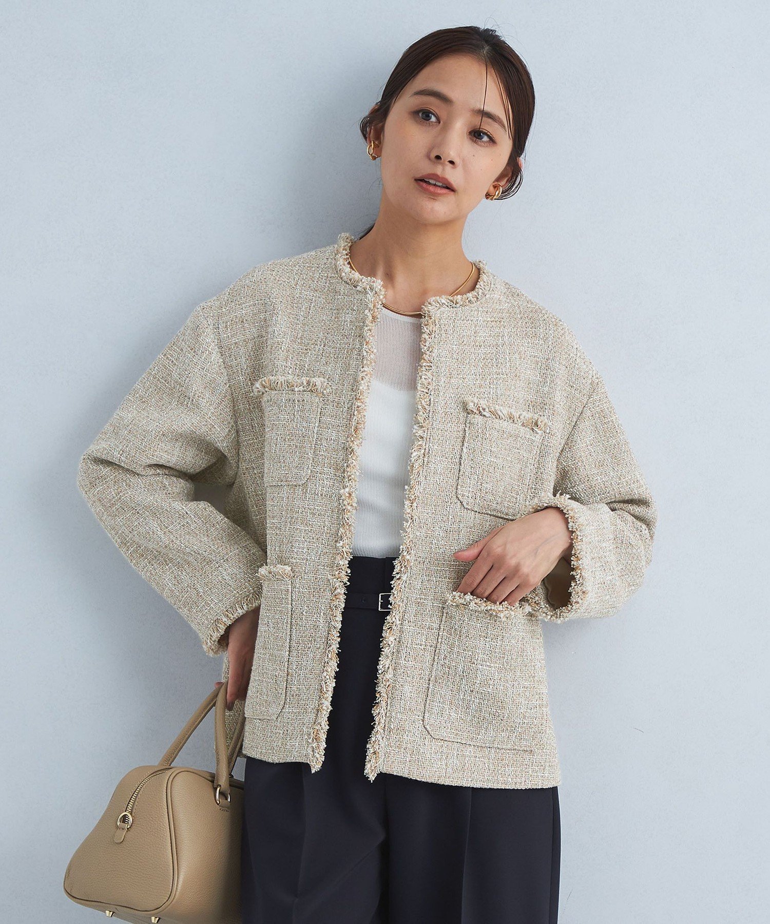 UNITED ARROWS LTD. OUTLET｜[size SHORTあり]ミックスツイードライク