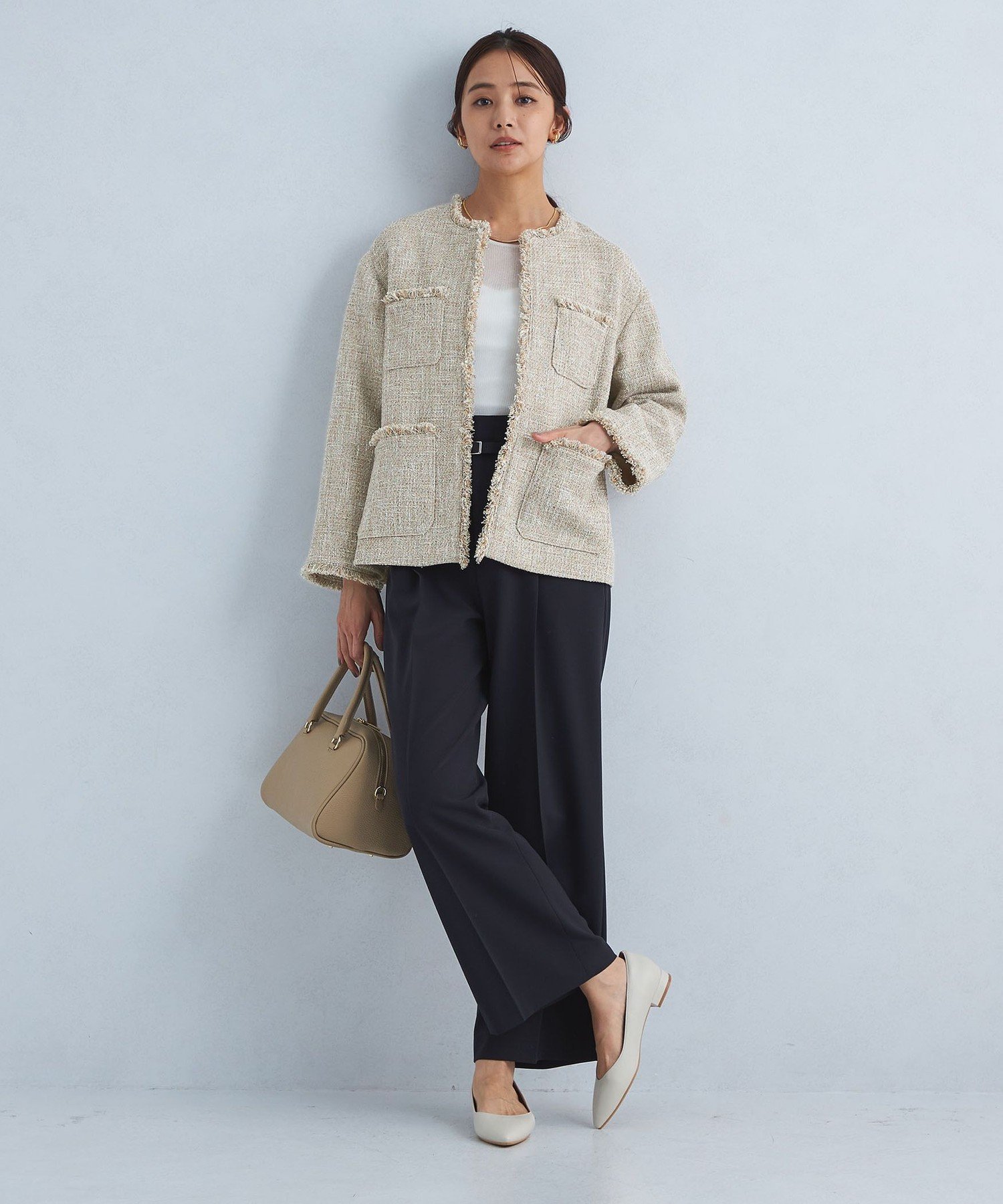 UNITED ARROWS LTD. OUTLET｜[size SHORTあり]ミックスツイードライク