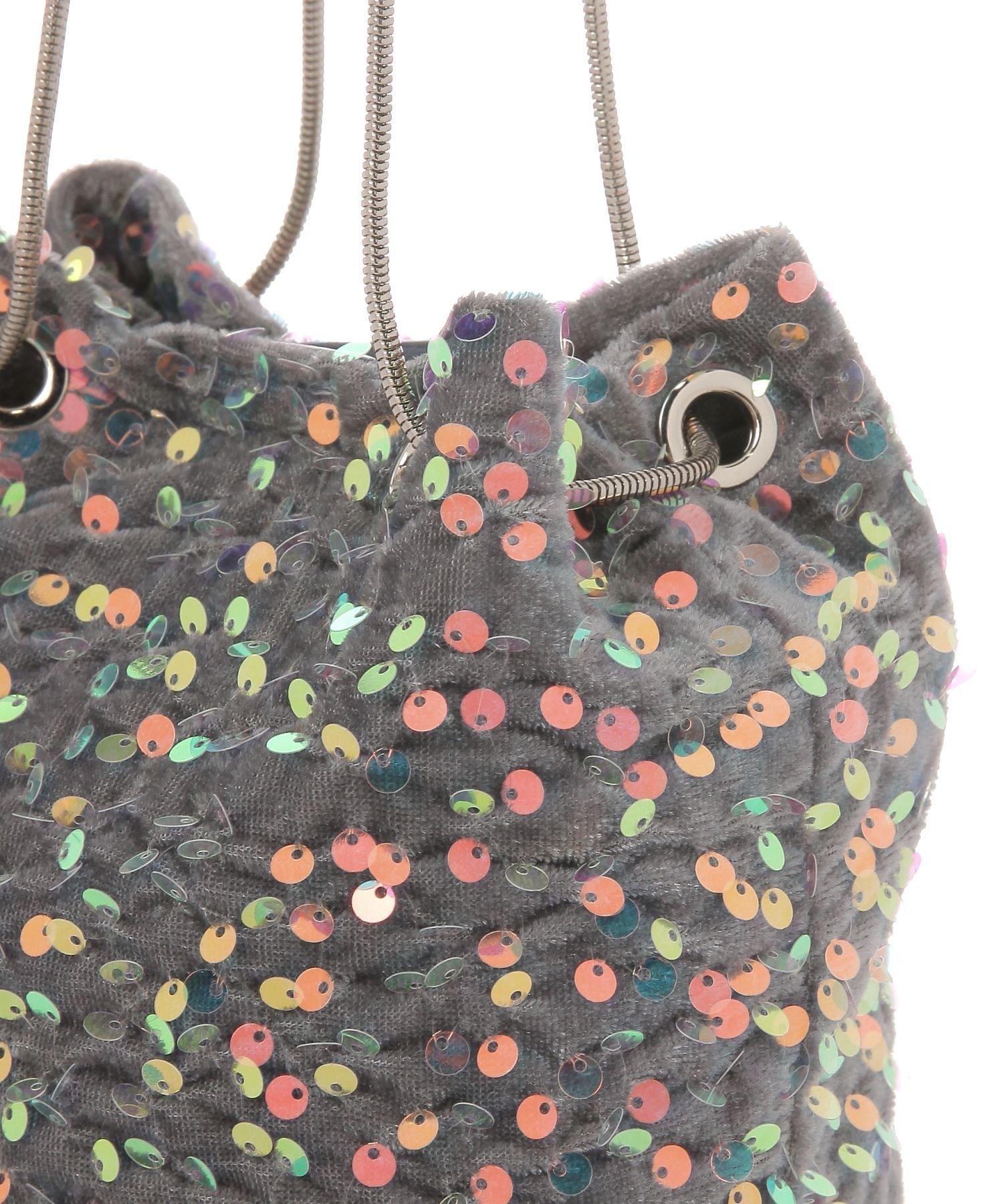 LAKOLE｜スパンコール巾着ショルダーバッグ | Rakuten Fashion(楽天