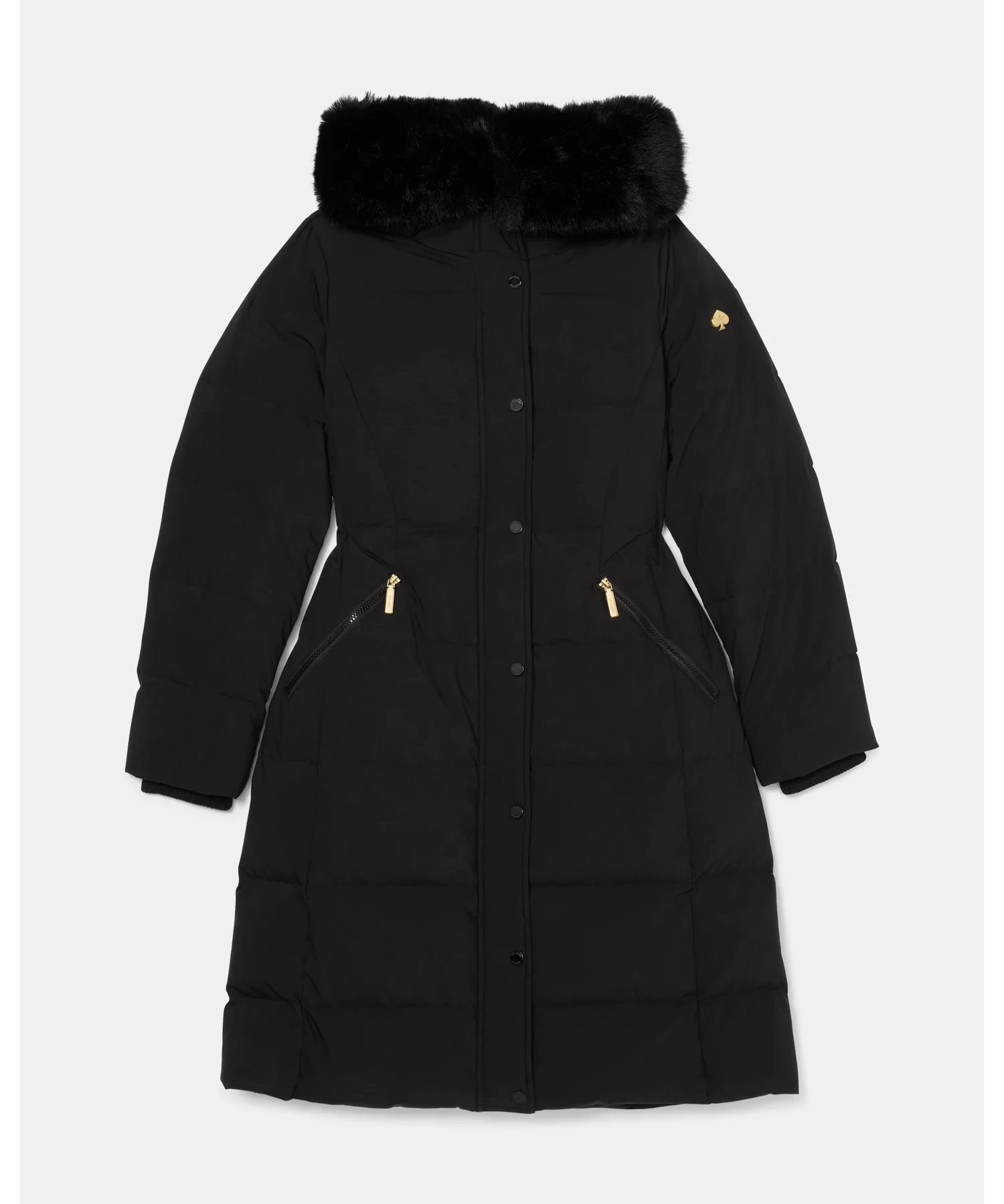 kate spade new york｜【公式】ロング パーカー ウィズ フェイクファー