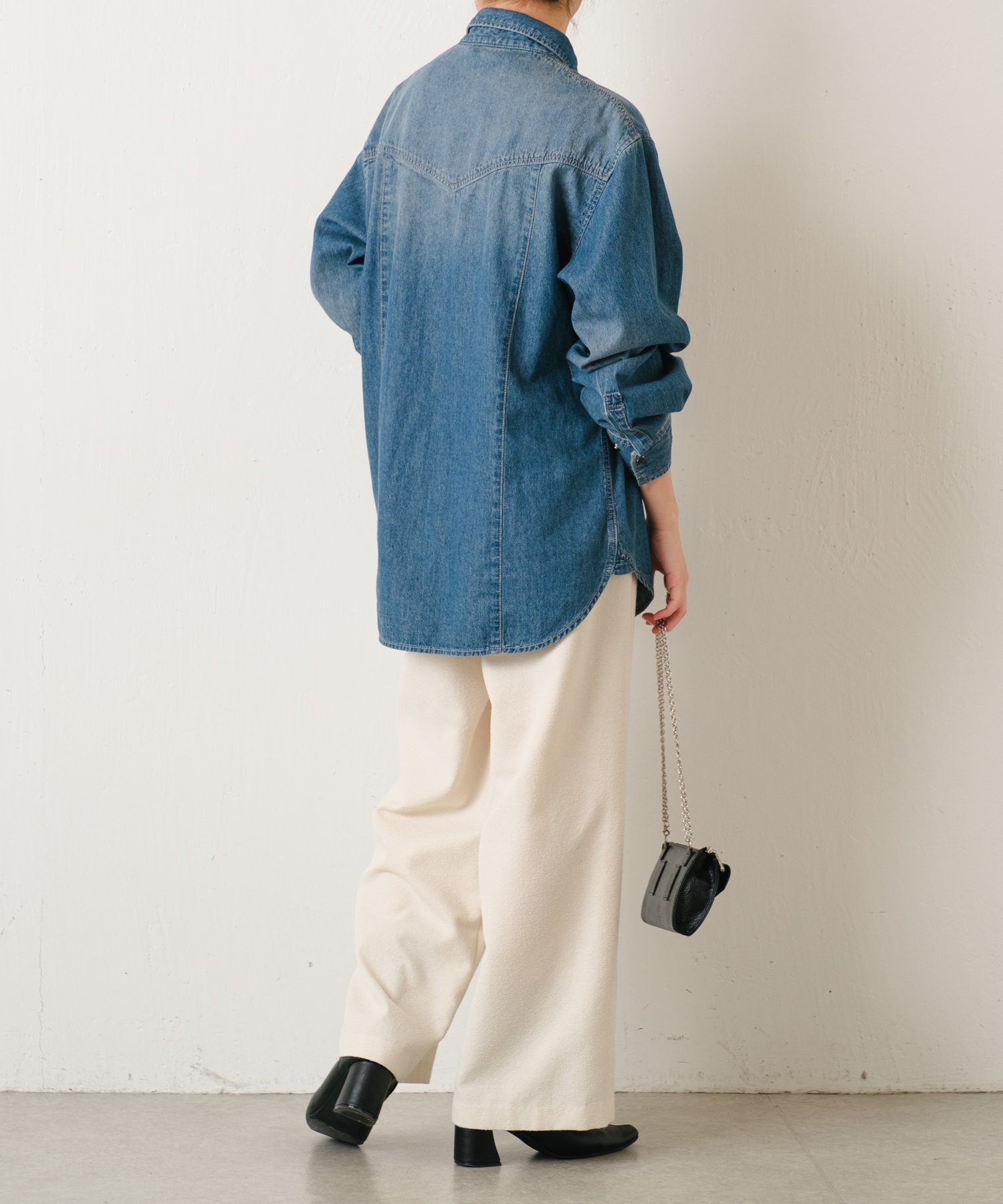 COLLAGE GALLARDAGALANTE｜ボウタイデニムシャツ | Rakuten Fashion