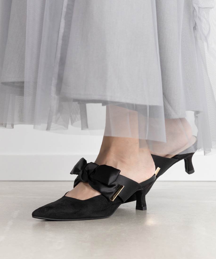 RANDA｜ビッグサテンリボンミュール | Rakuten Fashion(楽天