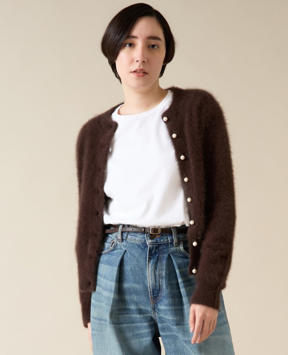 martinique｜FOXカシミヤパールカーディガン(一部WEB限定カラー