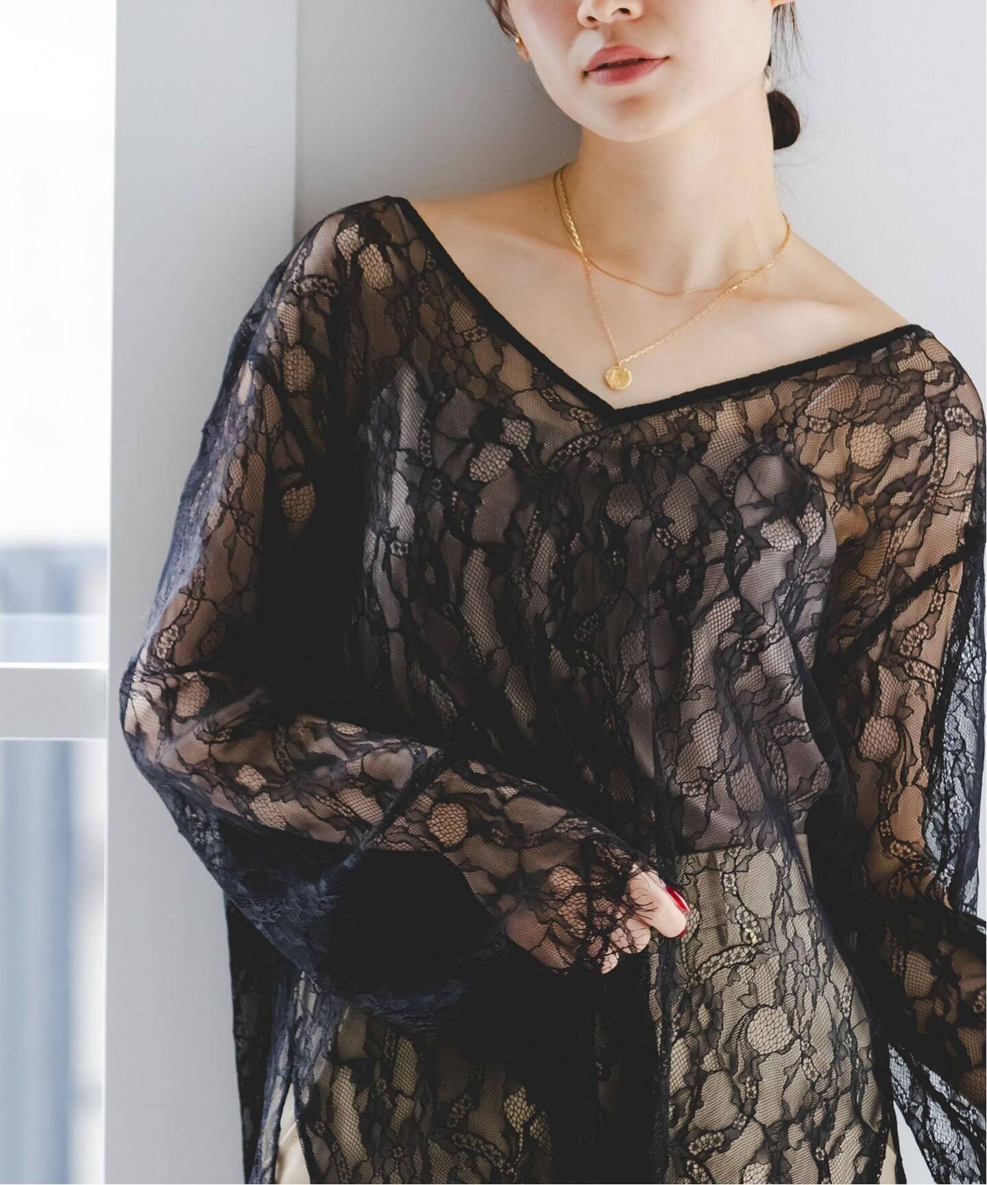 NOBLE｜《追加》サラサシアーレースブラウス | Rakuten Fashion(楽天