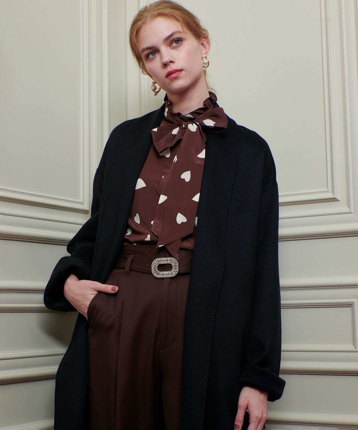 allureville｜WEB限定【LOULOU WILLOUGHBY】デシンハートプリント