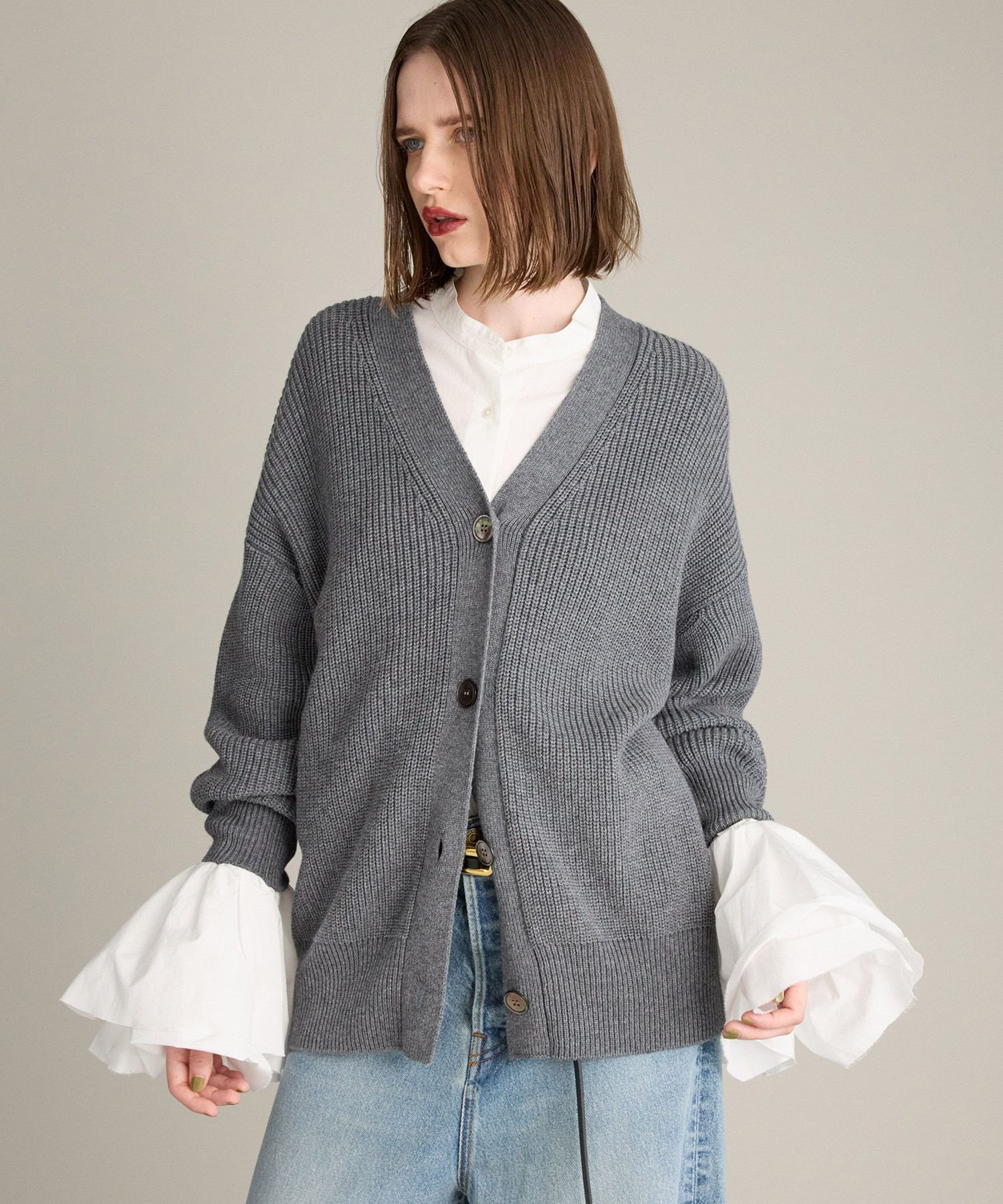 BRILL｜MODERN アゼVネックカーディガン | Rakuten Fashion(楽天