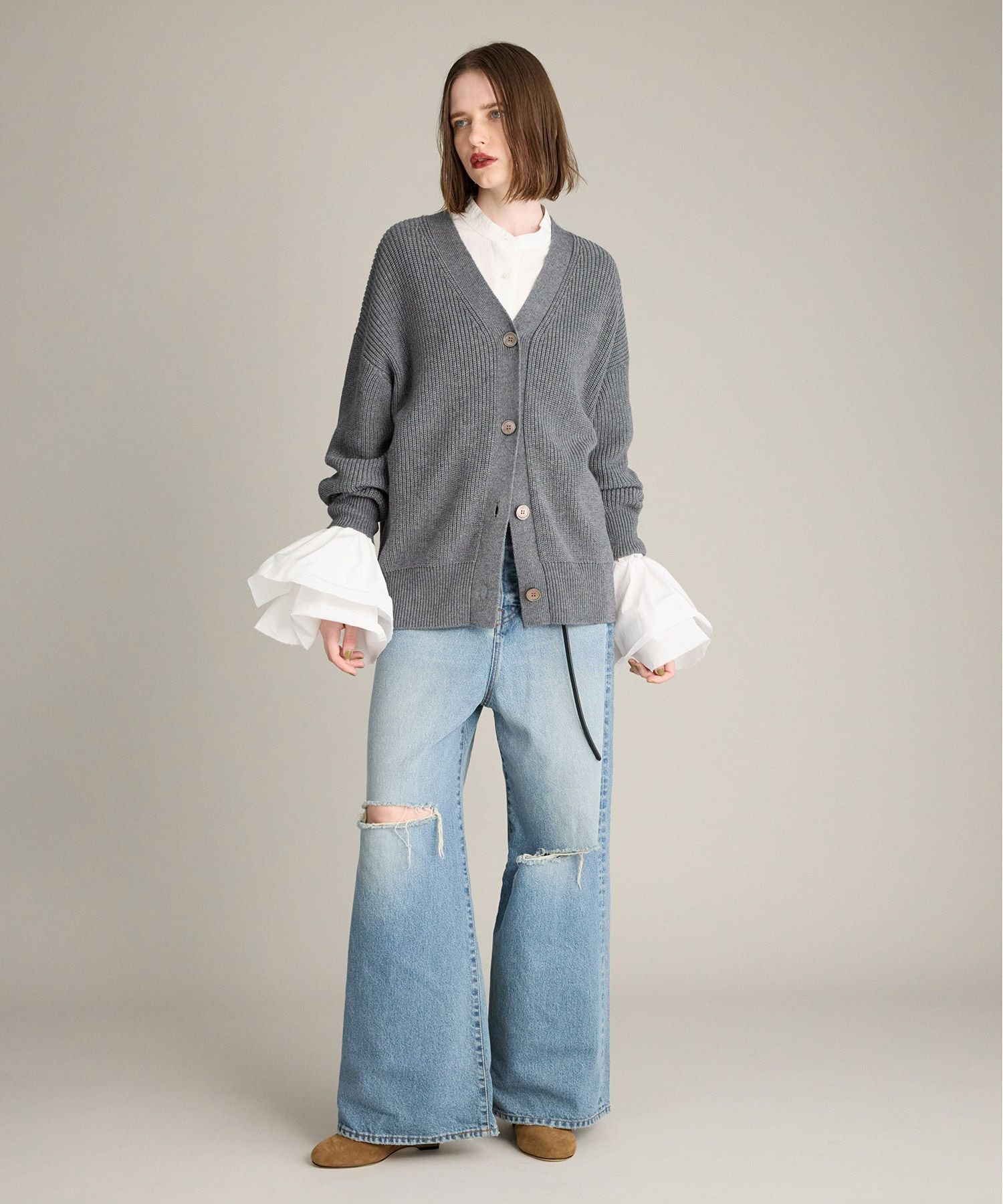 BRILL｜MODERN アゼVネックカーディガン | Rakuten Fashion(楽天