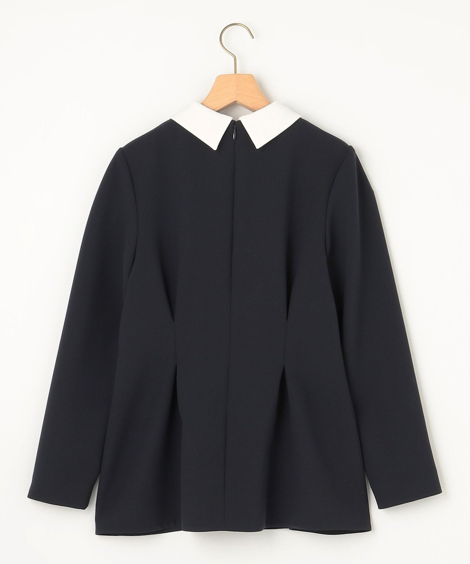 組曲｜【KUMIKYOKU NAVY】コンフォータブルドレープ 襟付きブラウス
