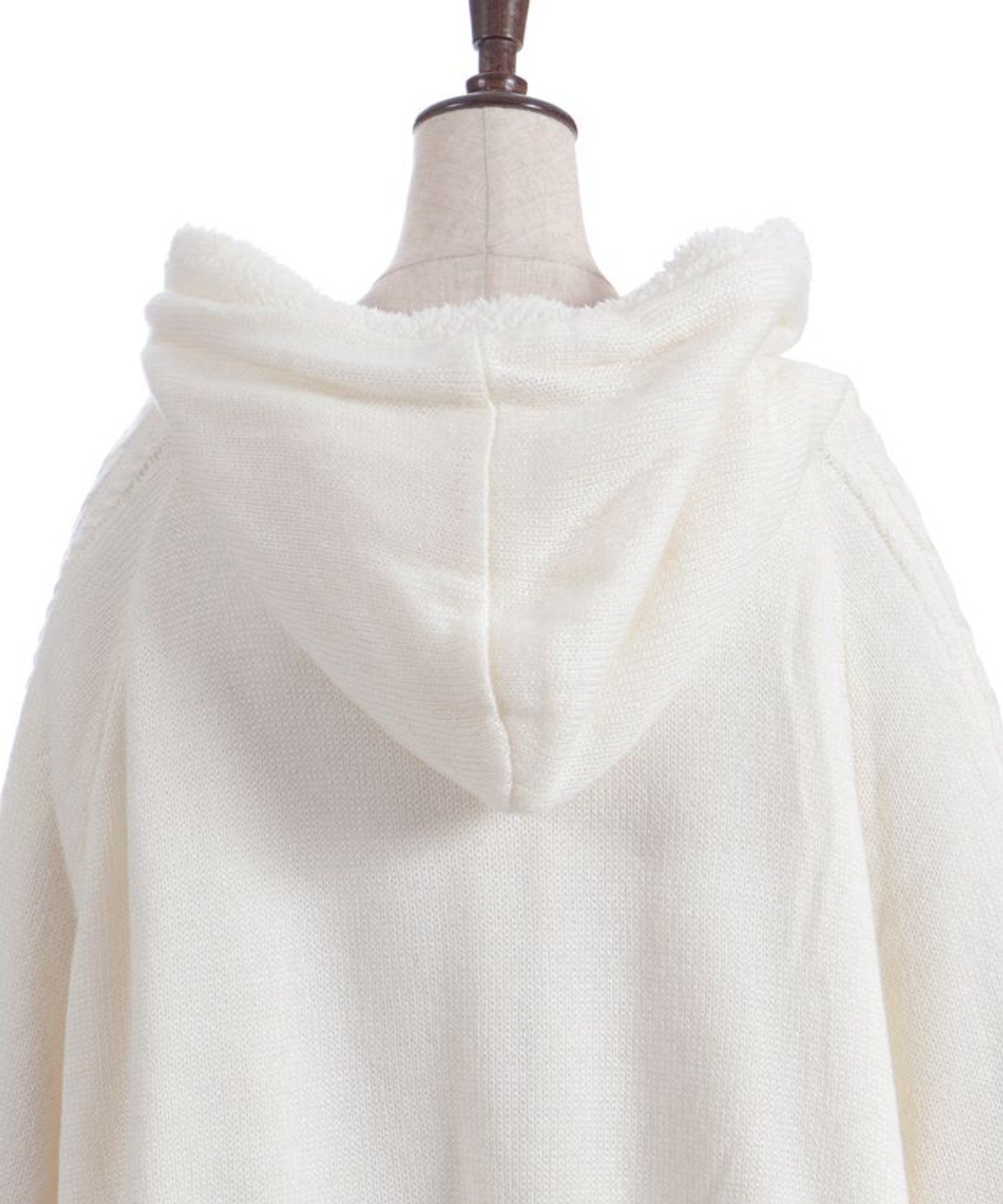 axes femme｜パール裏ボアニットポンチョ | Rakuten Fashion(楽天