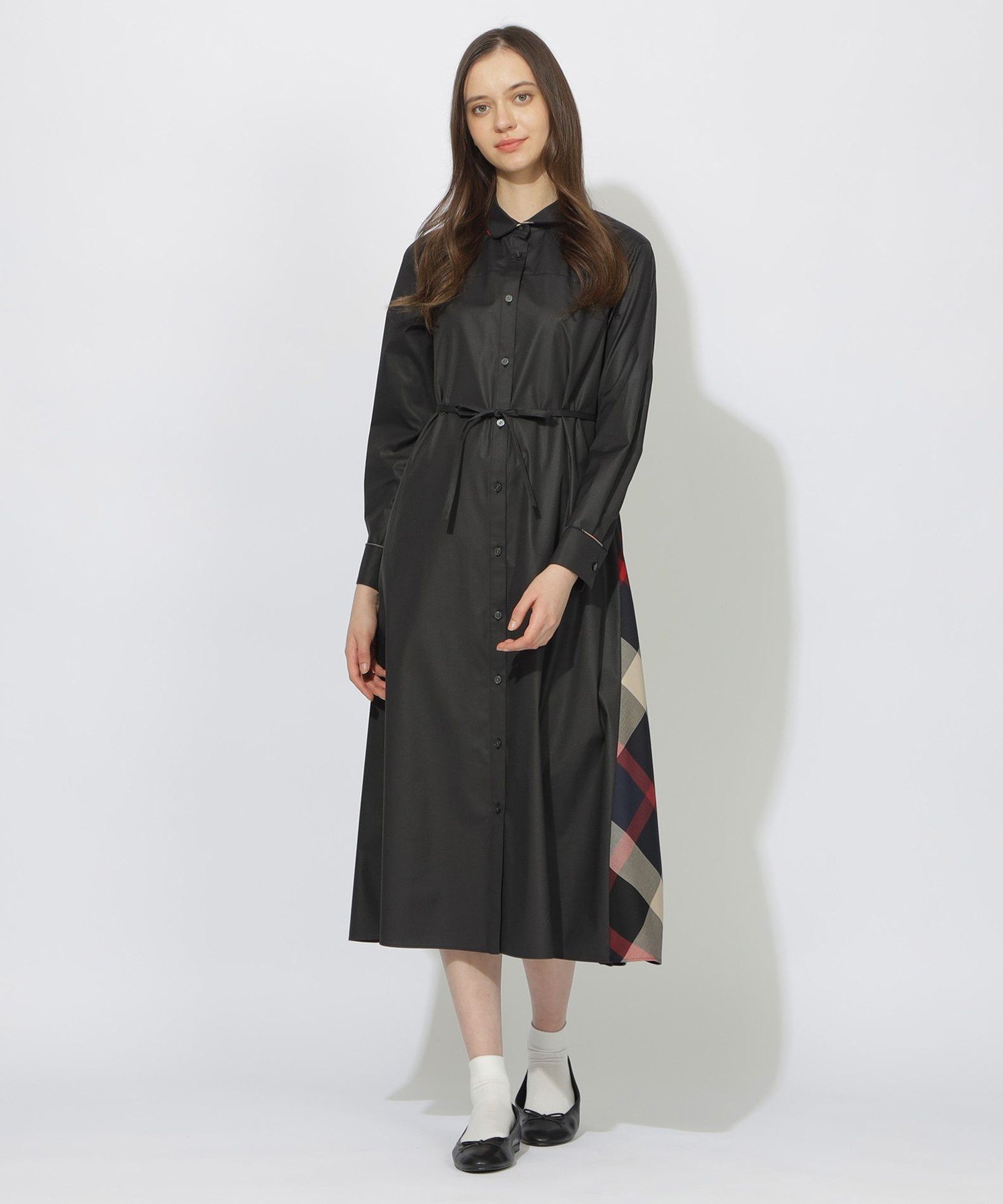 BLUE LABEL / BLACK LABEL CRESTBRIDGE｜サイド切替パイピングシャツ