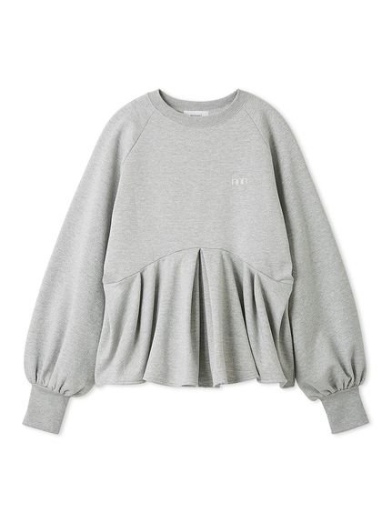 emmi｜ペプラムラメ裏毛プルオーバー | Rakuten Fashion(楽天