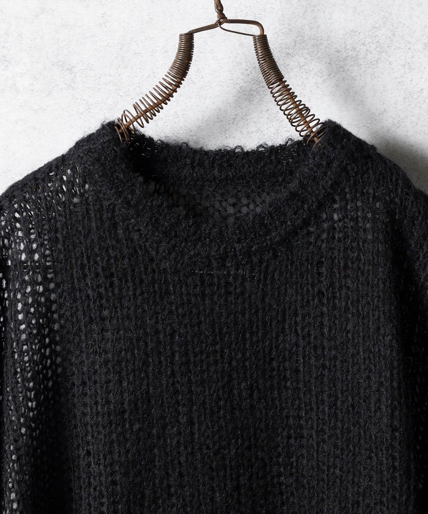 NUMBER (N)INE｜MOHAIR MESH WIDE STRIPED KNIT PULLOVER | Rakuten