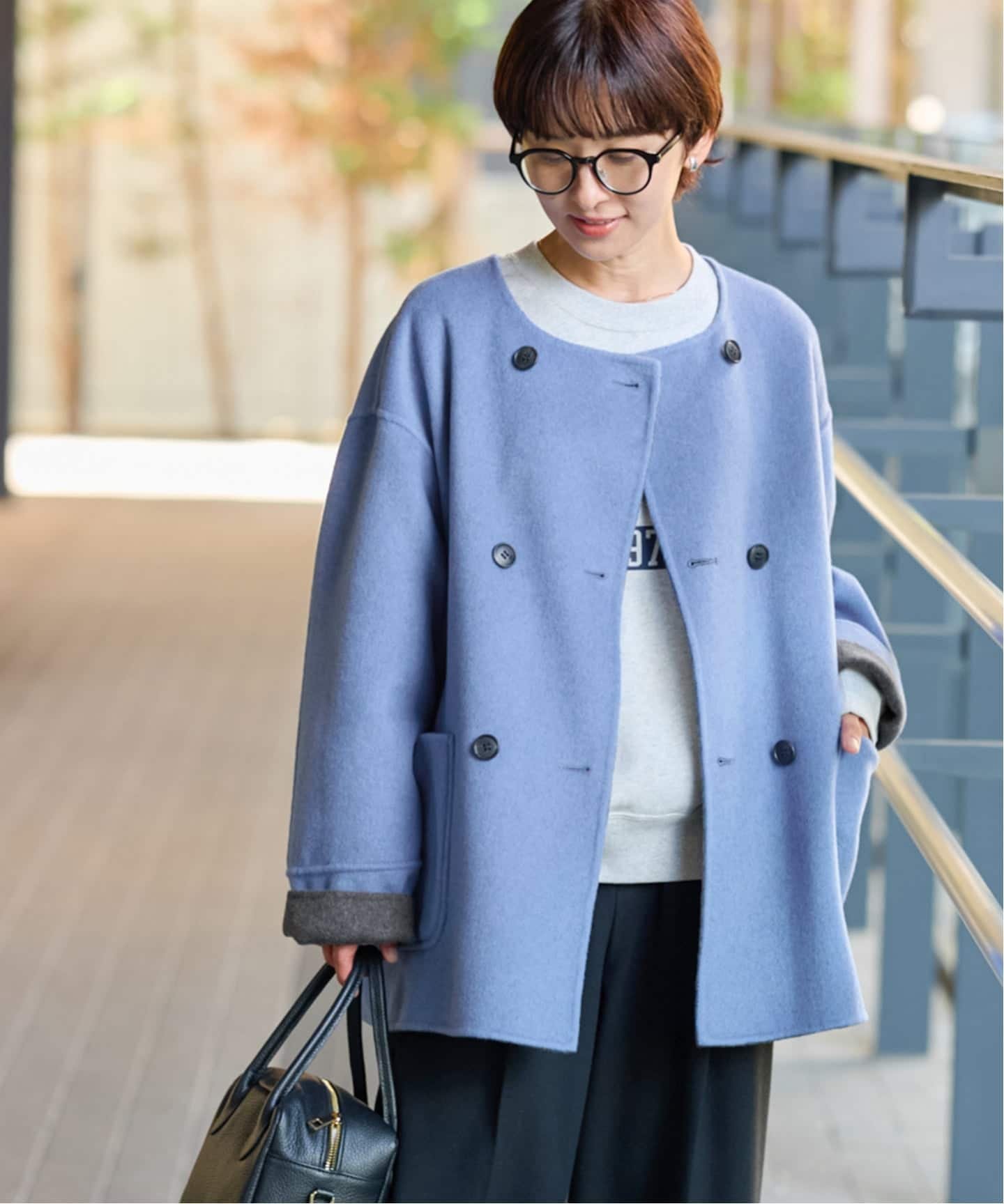 JOURNAL STANDARD relume｜《新色》リバーシブルノーカラーショート