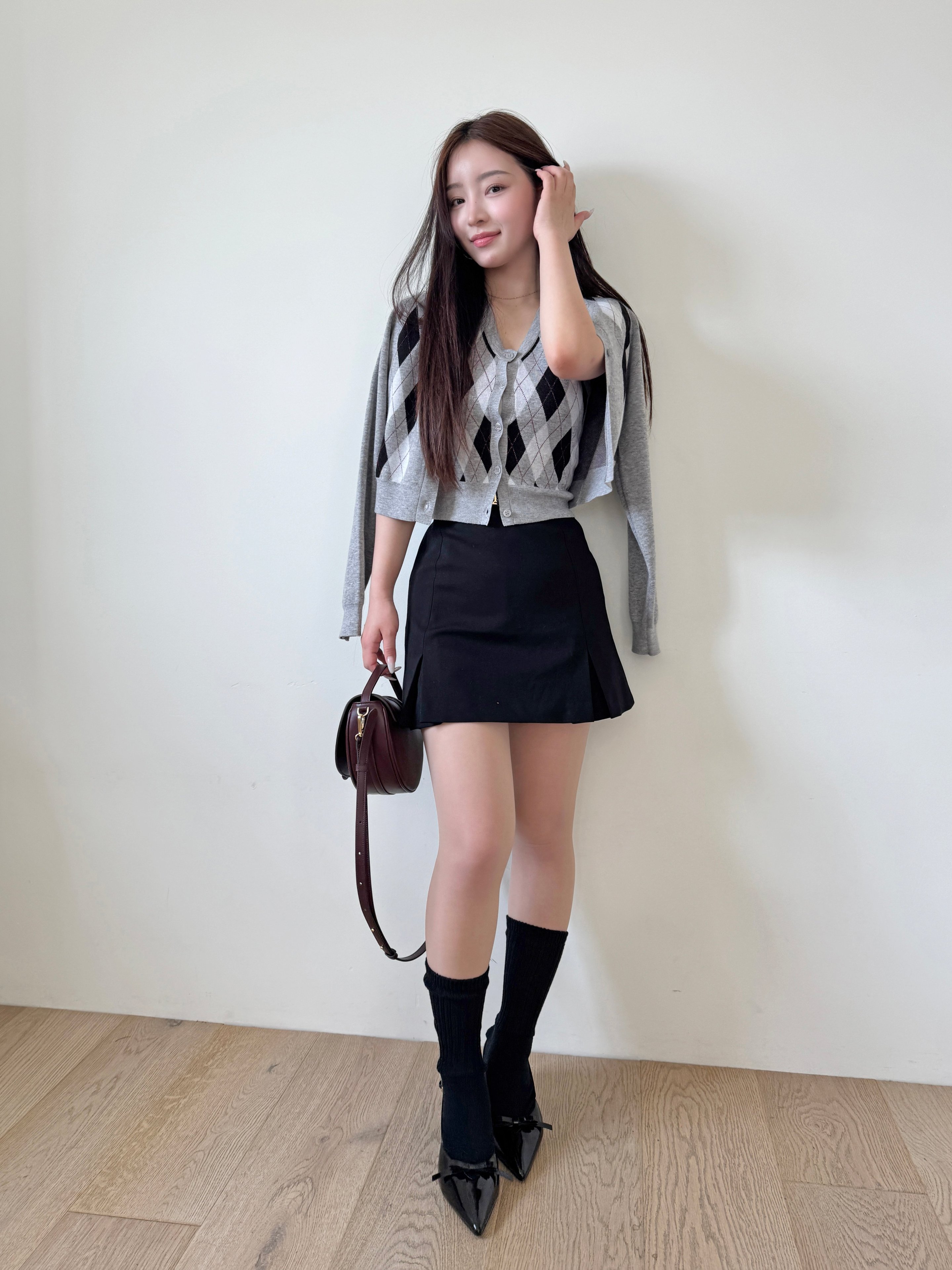 SNIDEL｜アーガイルカーディガン | Rakuten Fashion(楽天ファッション