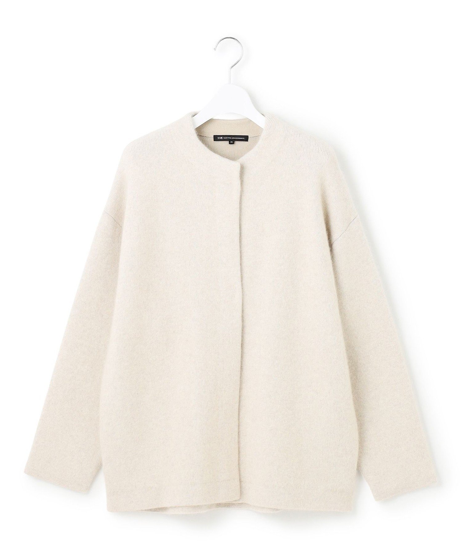 23区｜【見上愛さん着用】ラクーンブレンドダブルフェイス ニット