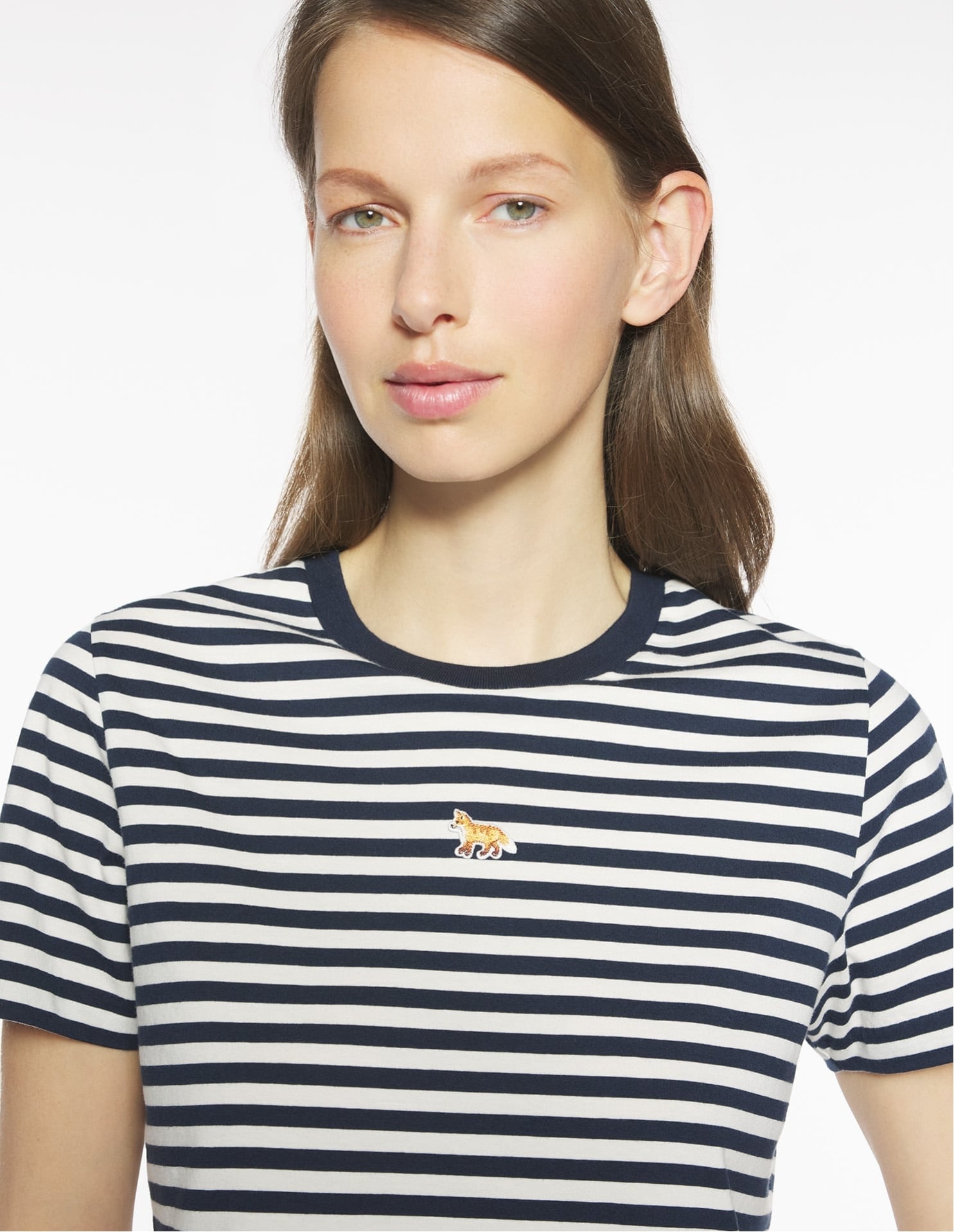 MAISON KITSUNE｜MAISON KITSUNE/(W)BABY FOX STRIPED BABY TEE-SHIRT