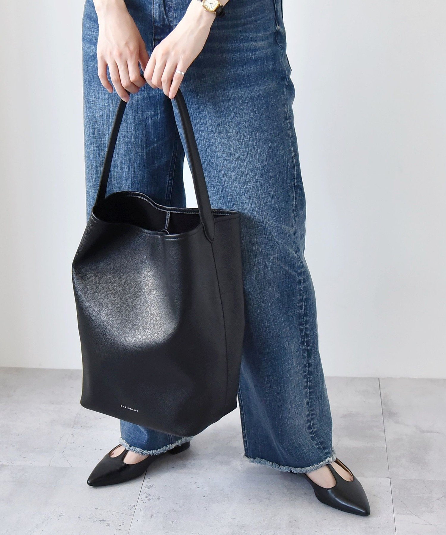 SHIPS｜quaranciel: ワンハンドル バケツ トート バッグ(A4対応