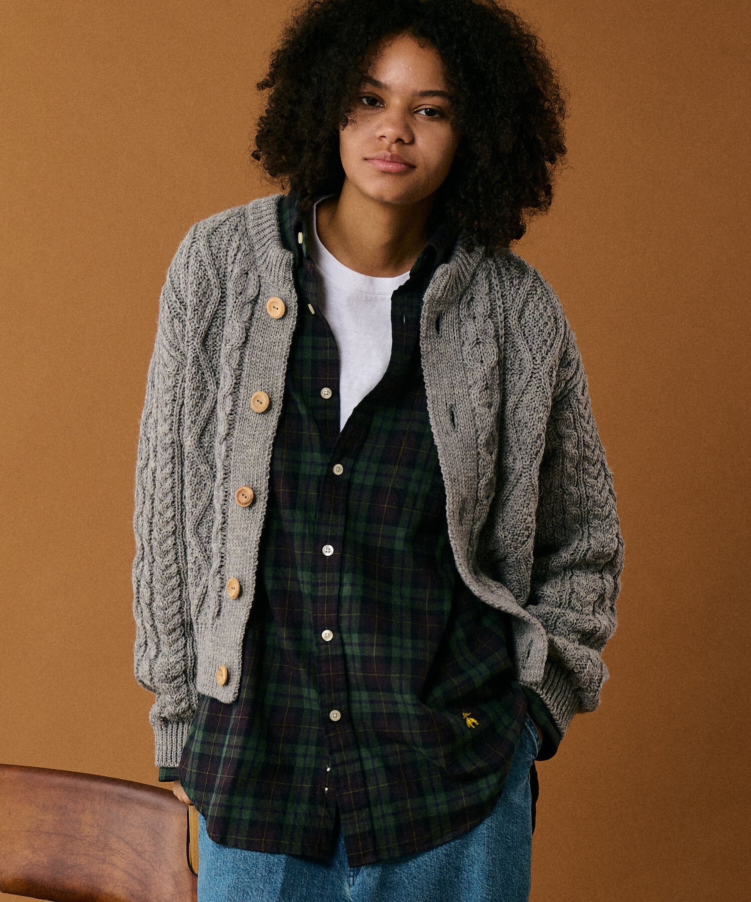 Bshop｜James Charlotte | ウール アランニットカーディガン WOMEN