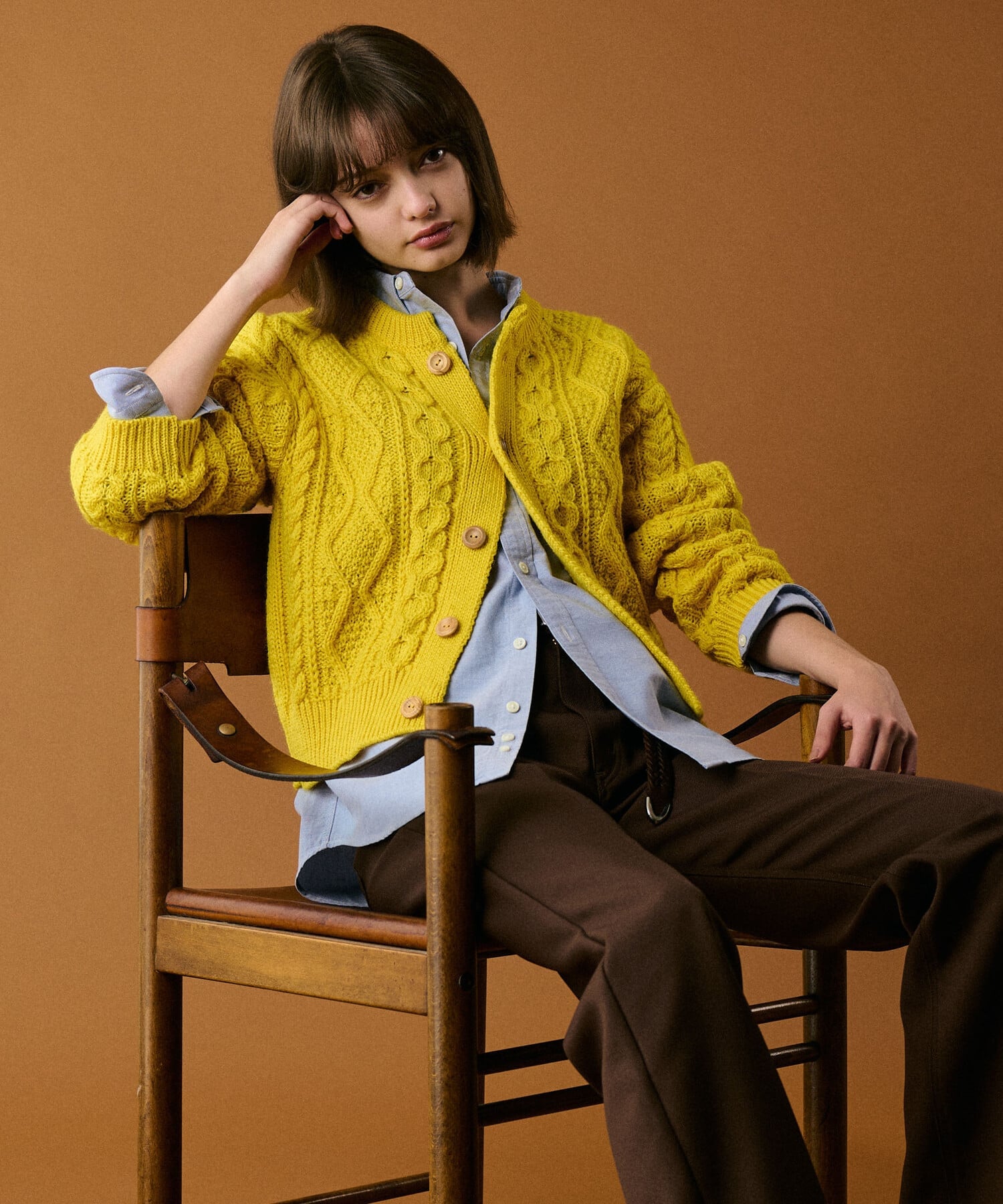 Bshop｜James Charlotte | ウール アランニットカーディガン WOMEN