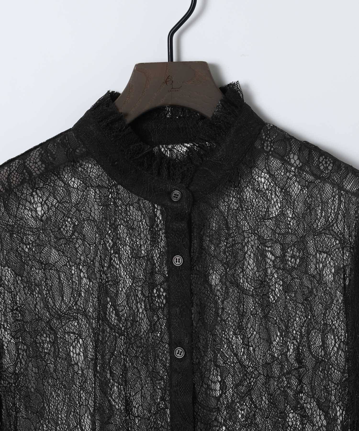 JEANASIS eL Lace Frill Shirt レース フリル シャツ JEANASIS｜Lace