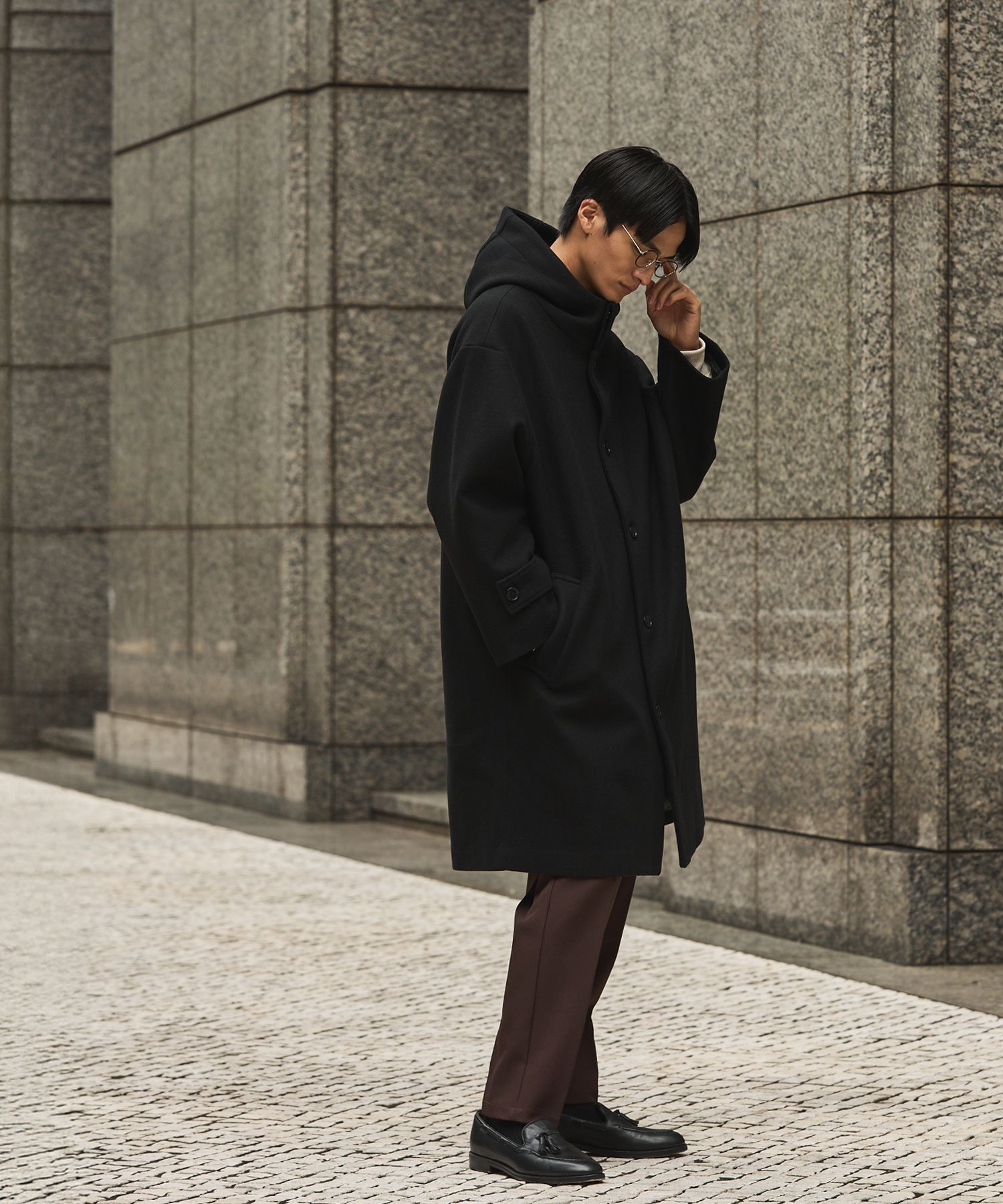 THE CASUAL｜メルトンフーデッドコート | Rakuten Fashion(楽天