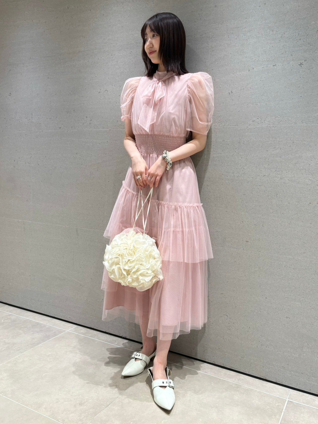 FURFUR｜ハーフスリーブチュールドレス | Rakuten Fashion(楽天