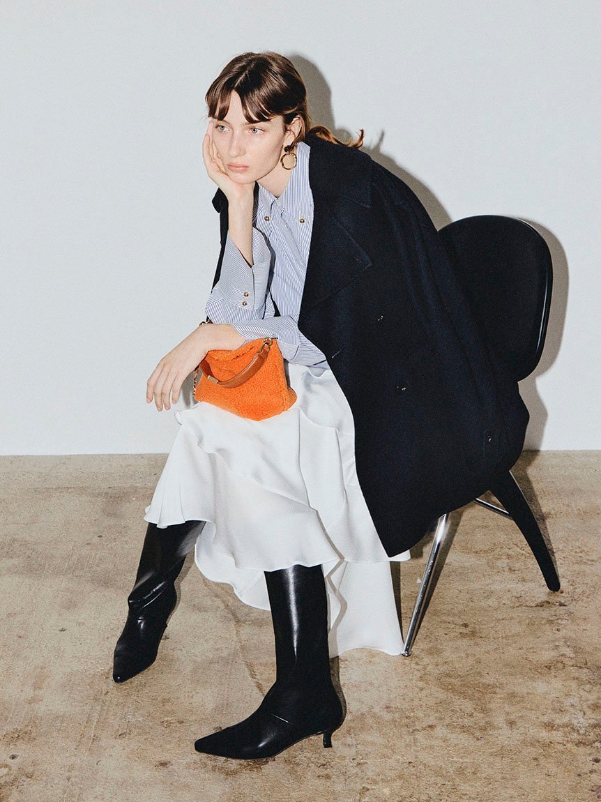 FRAY I.D｜ウールリバーミドルAラインコート | Rakuten Fashion(楽天