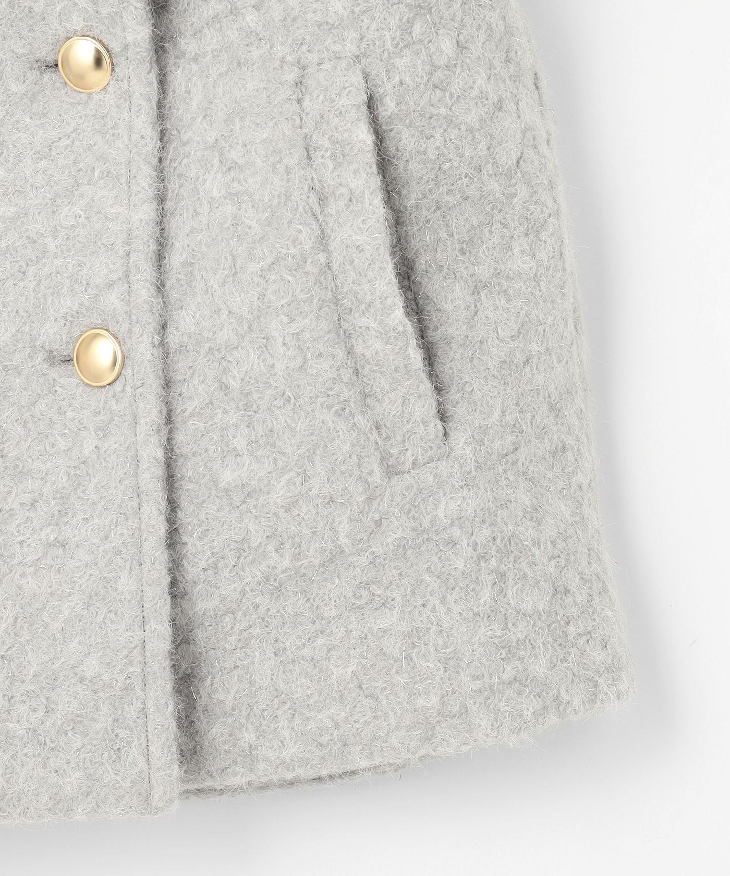 ANY SIS｜【2WAY】ブークレーシャギーラメ アウター | Rakuten Fashion