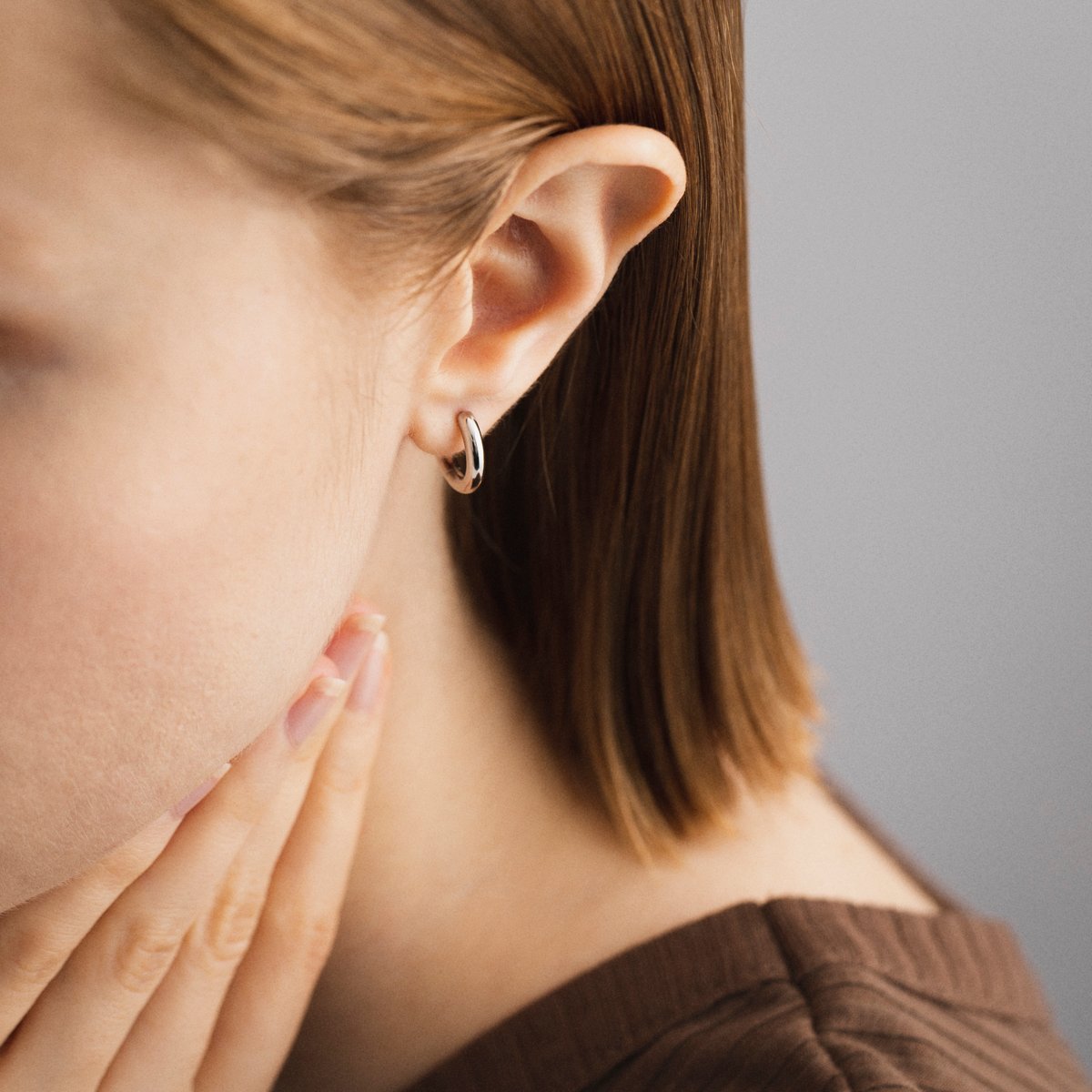 4℃｜【4°C HOMME+】 シルバー フープ ピアス | Rakuten Fashion(楽天