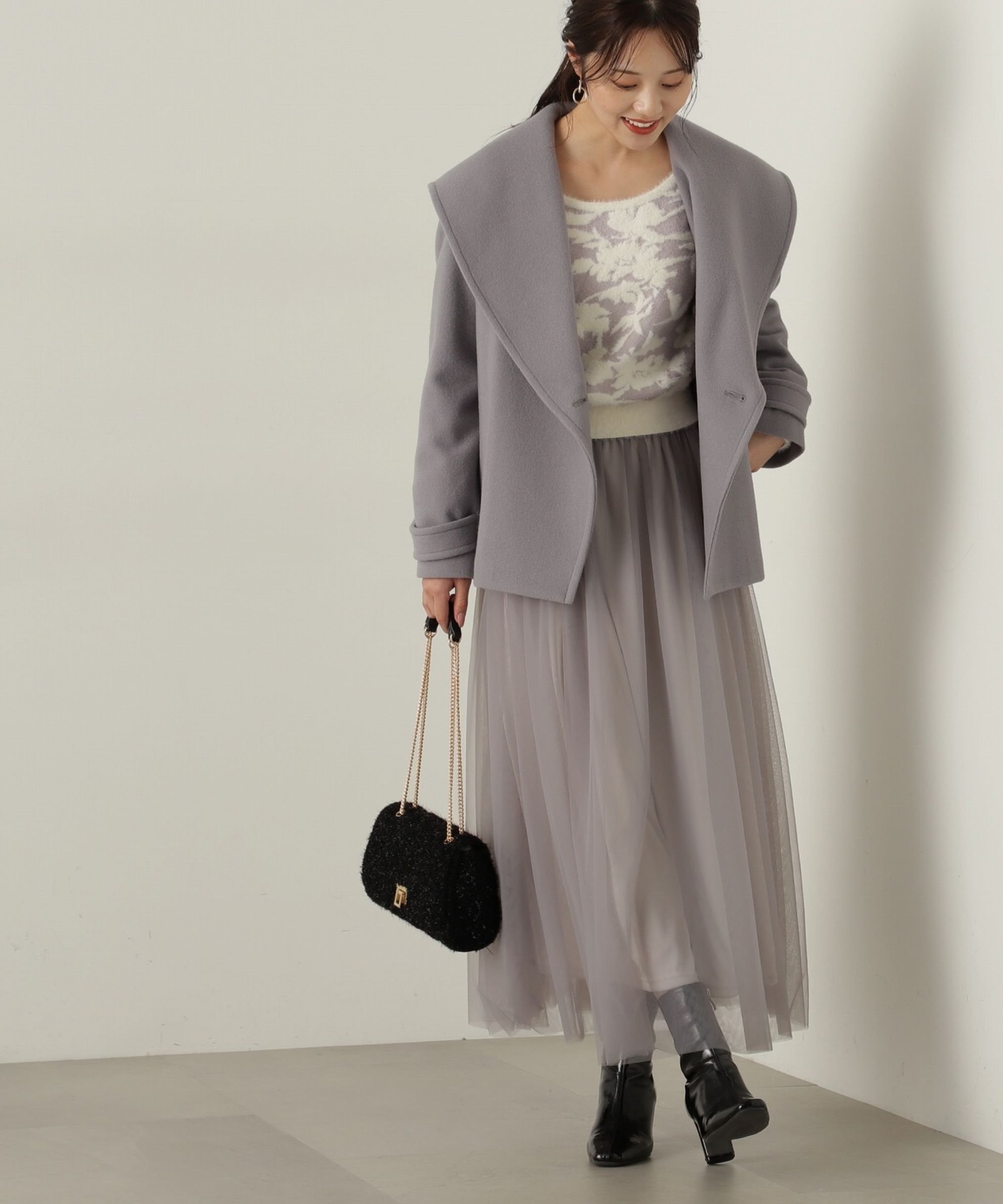 PROPORTION BODY DRESSING｜ショート丈ガウンコート 24AW | Rakuten