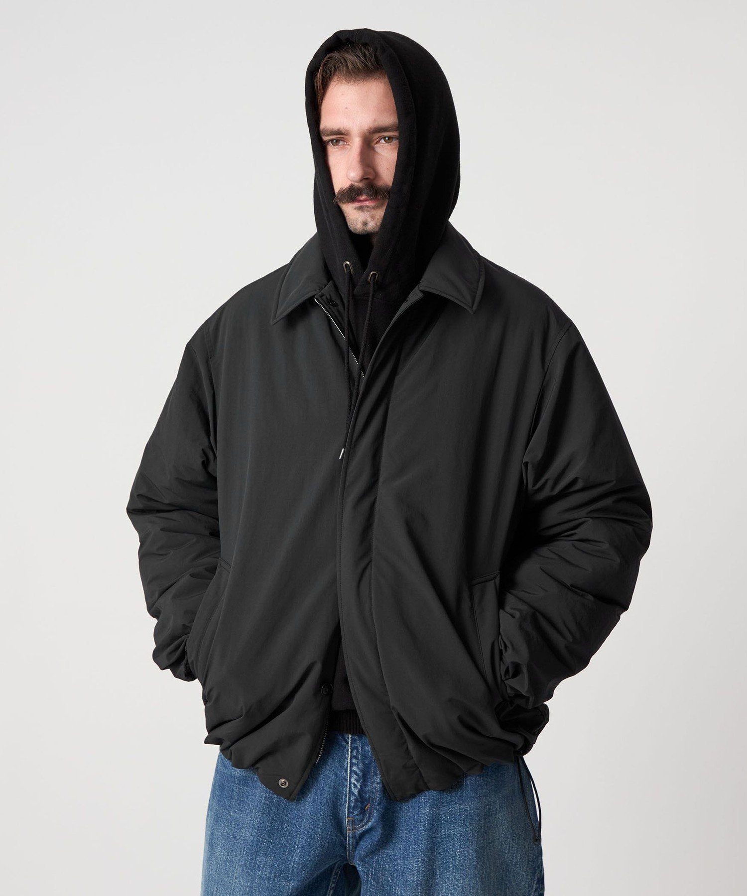 Steven Alan ダルマ バルカラー ジャケット S オリーブ 24AW Steven Alan＞ダルマ バルカラー ジャケット