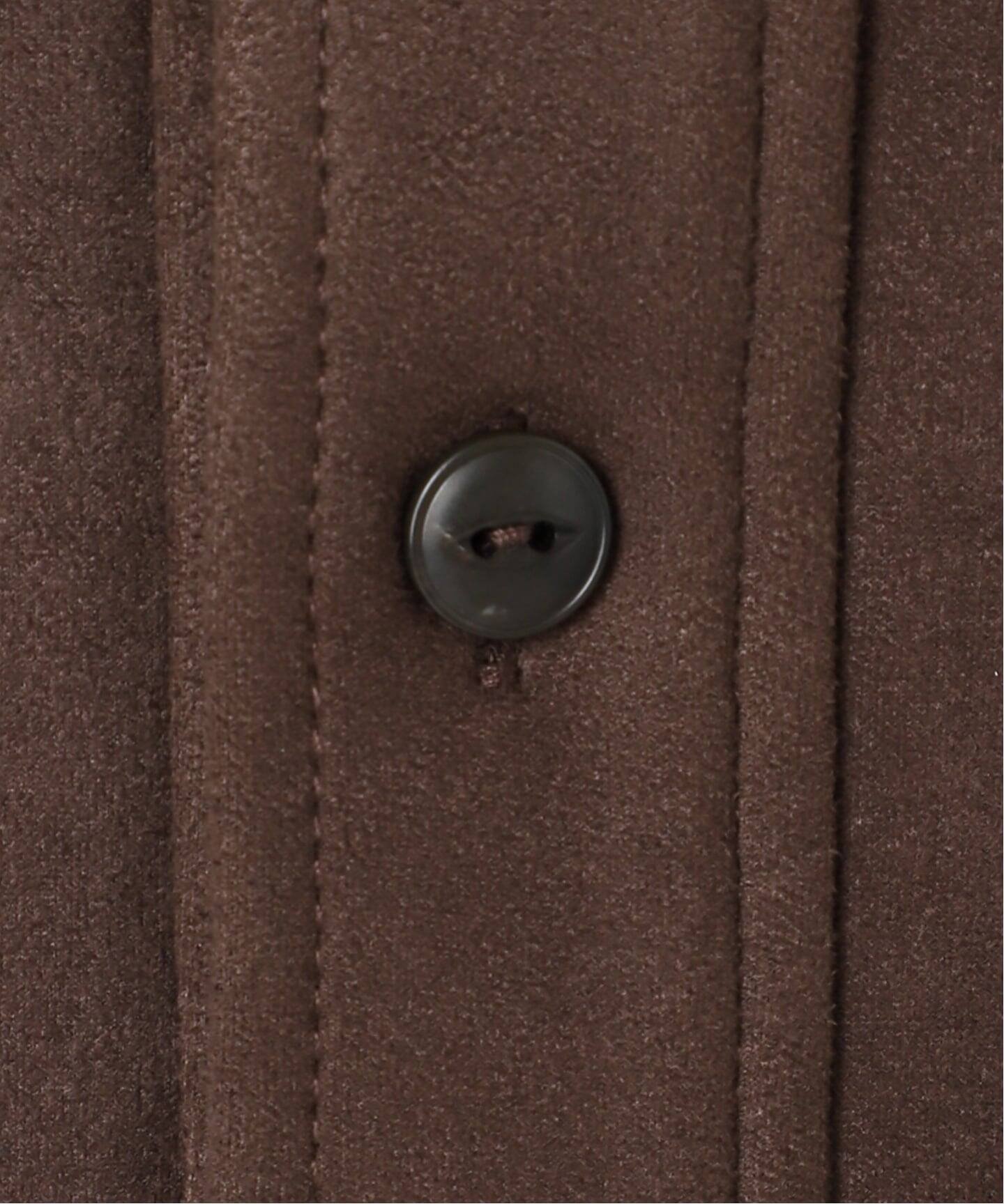 CITYSHOP｜FAUX SUEDE BAND CALLOR シャツ | Rakuten Fashion(楽天