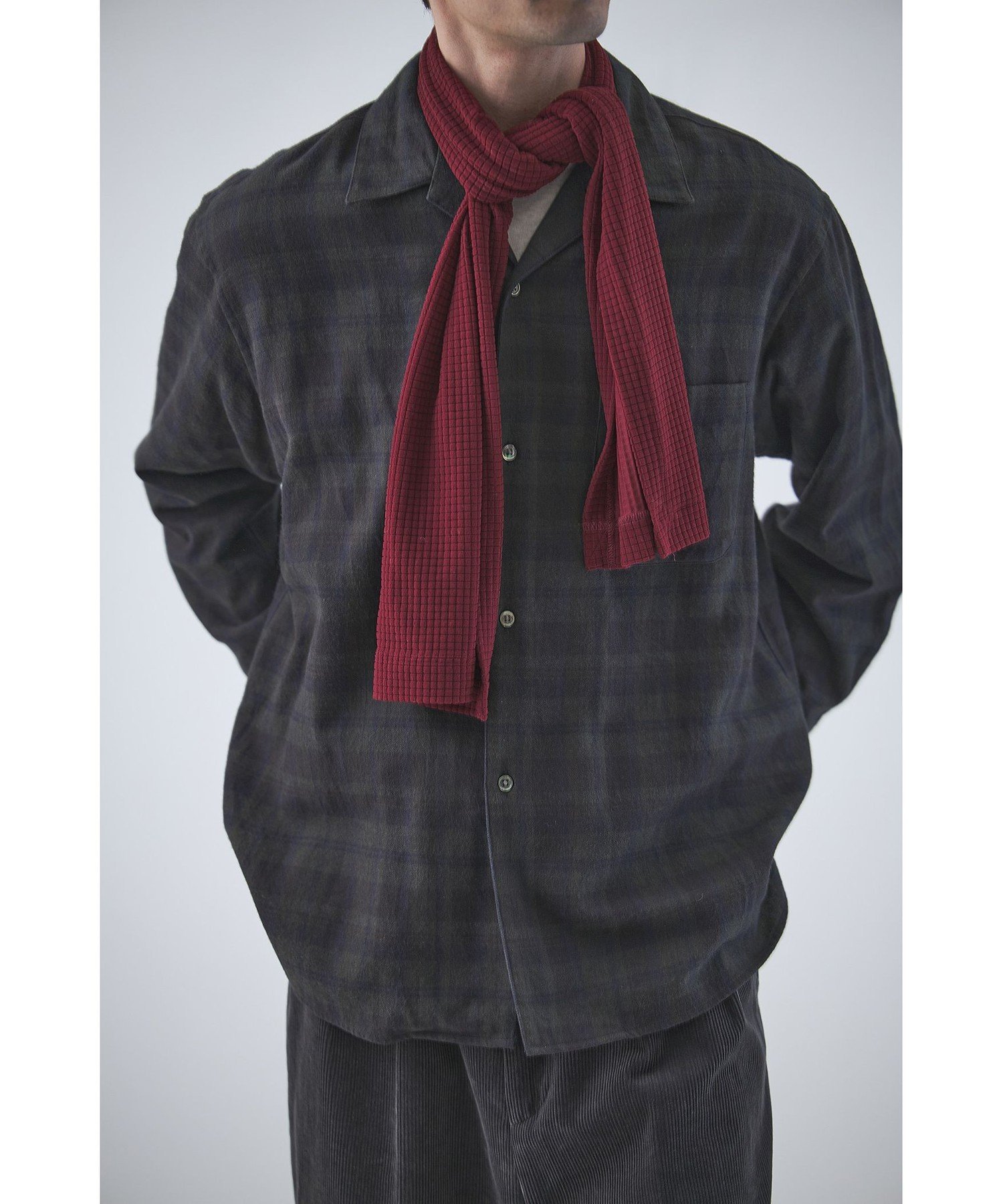 ＜Steven Alan＞ネル マドラスチェック オープンカラー シャツ BOX BEAUTY&YOUTH UNITED ARROWS｜<Steven Alan> ネル マドラスチェック