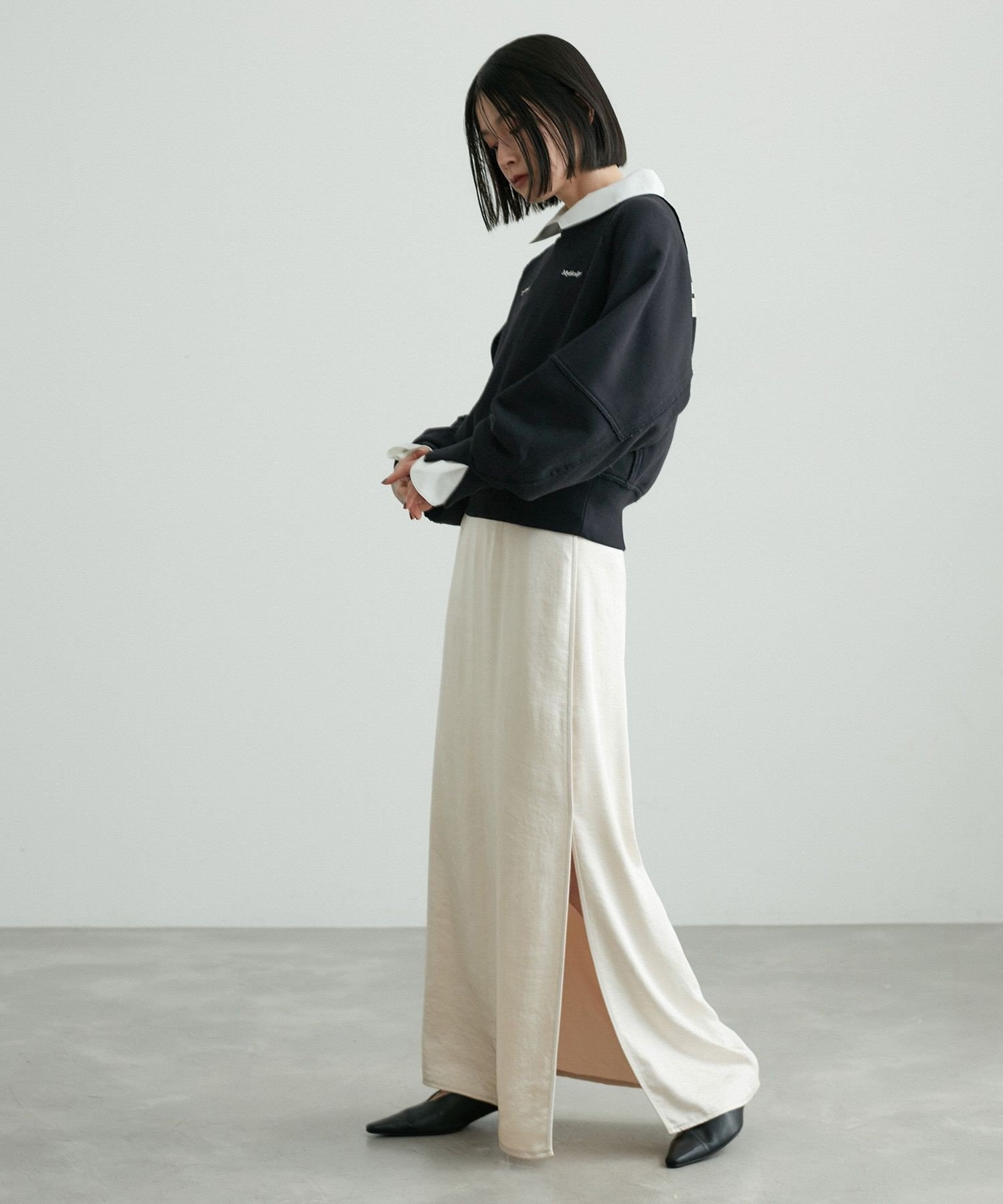 ADAM ET ROPE'｜スリットリブスウェット | Rakuten Fashion(楽天