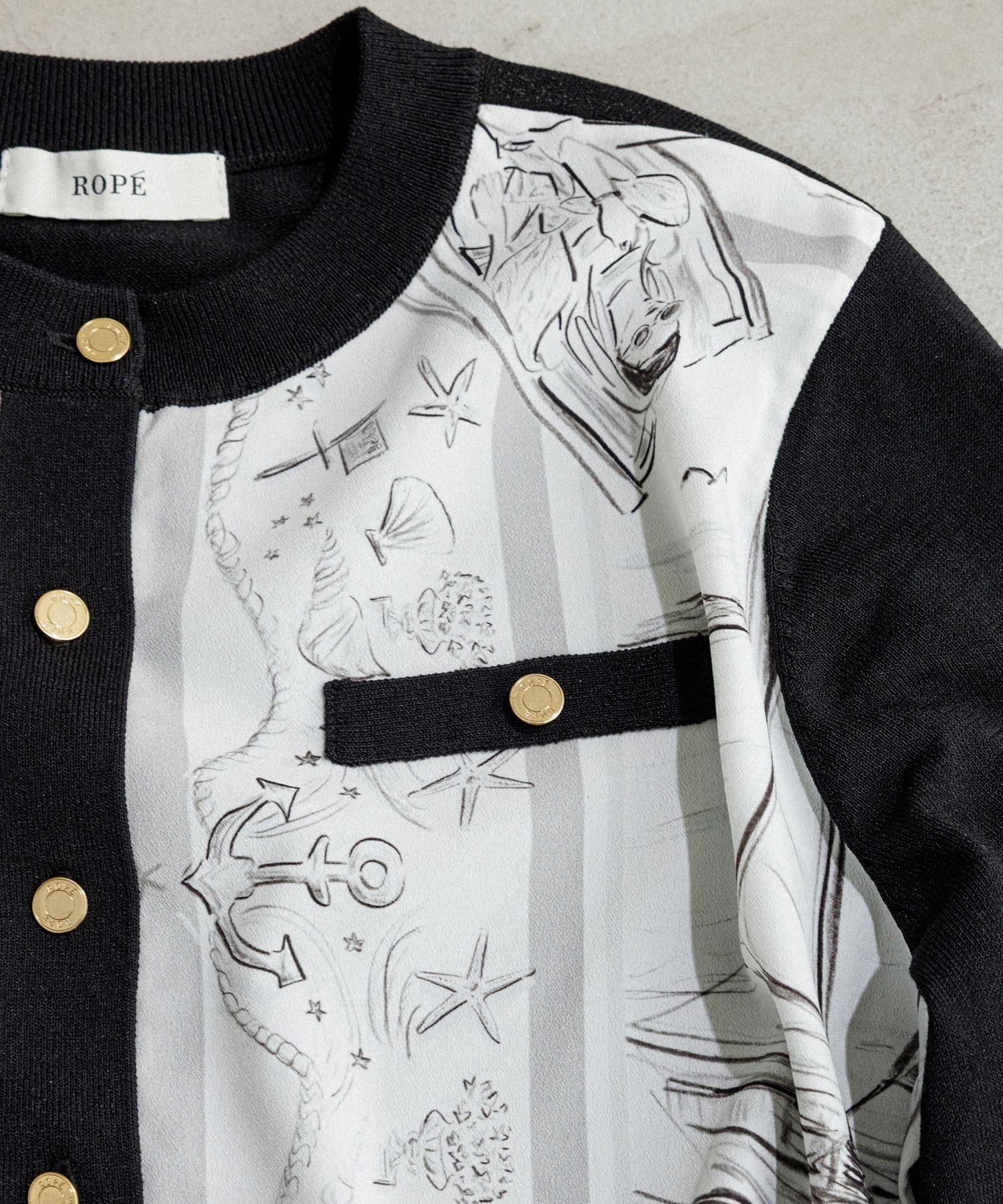 ROPE'｜【洗える】【YUKO SAEKI for ROPE'・コラボ】スカーフ柄