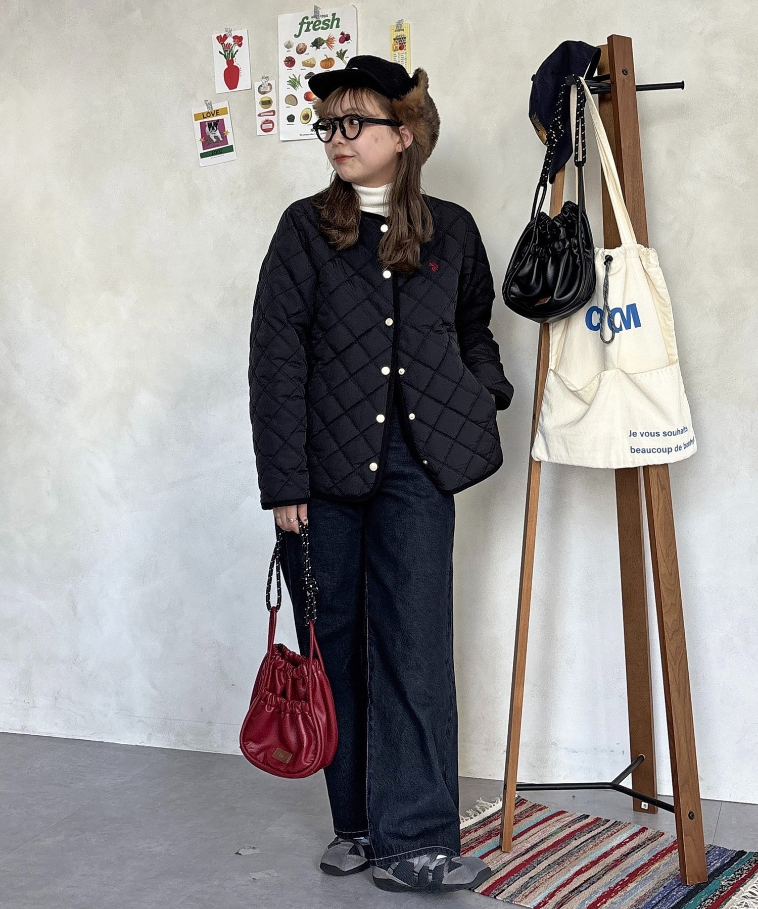 CPCM｜【FUKA's企画】PUパラコードギャザーミニショルダーバッグ