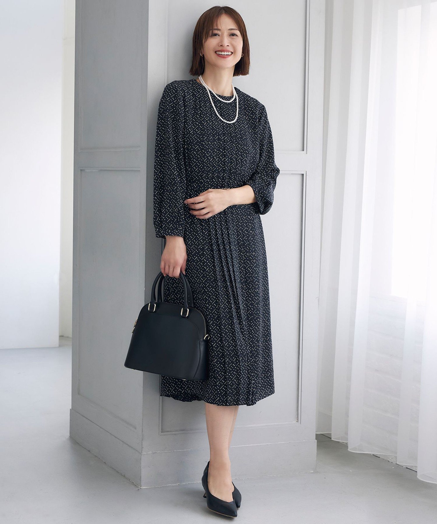 自由区｜【19号サイズまで展開】ライトサテン ワンピース | Rakuten