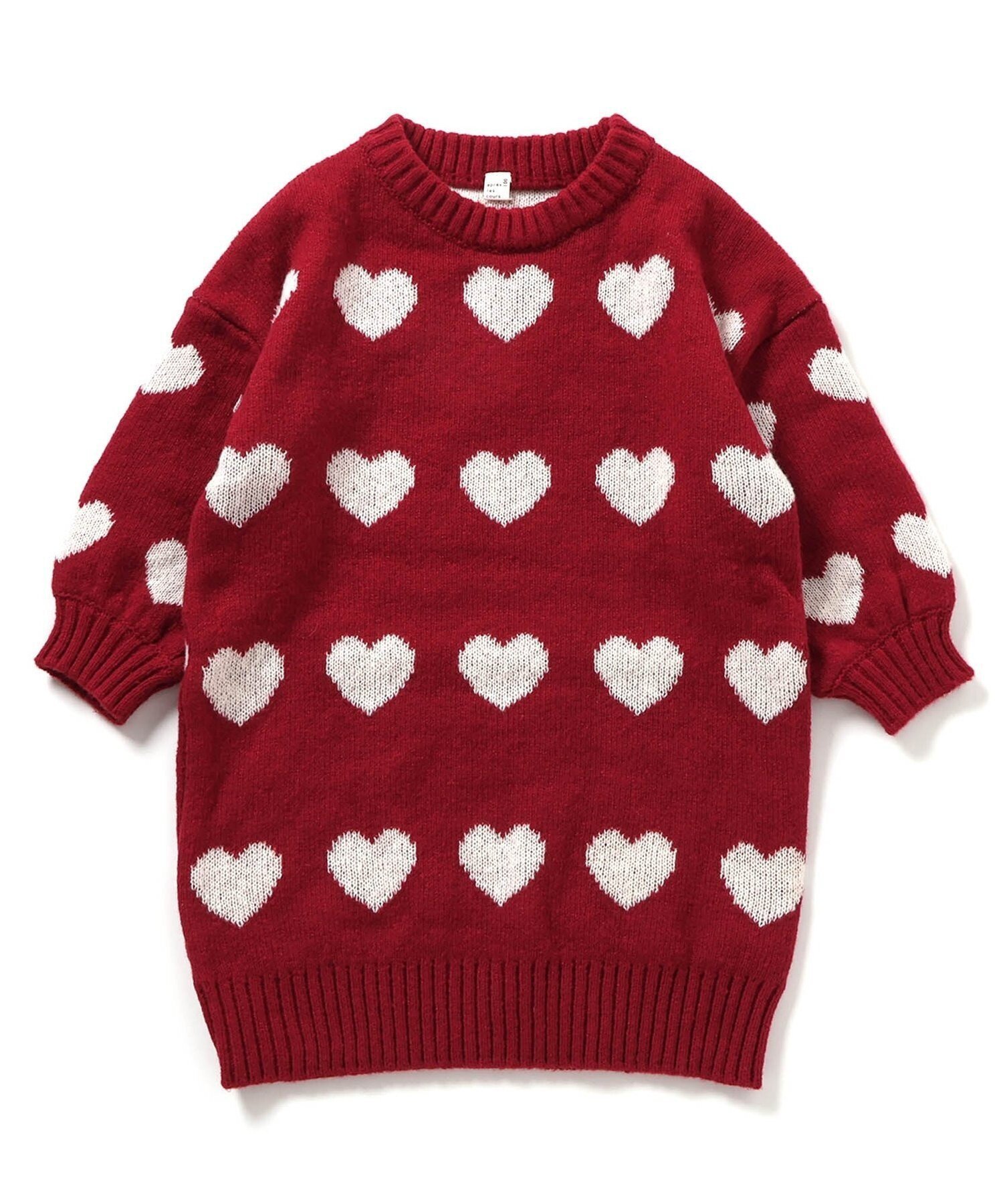 F.O.Online Store｜WEB限定 フラワー・ハートニットワンピース