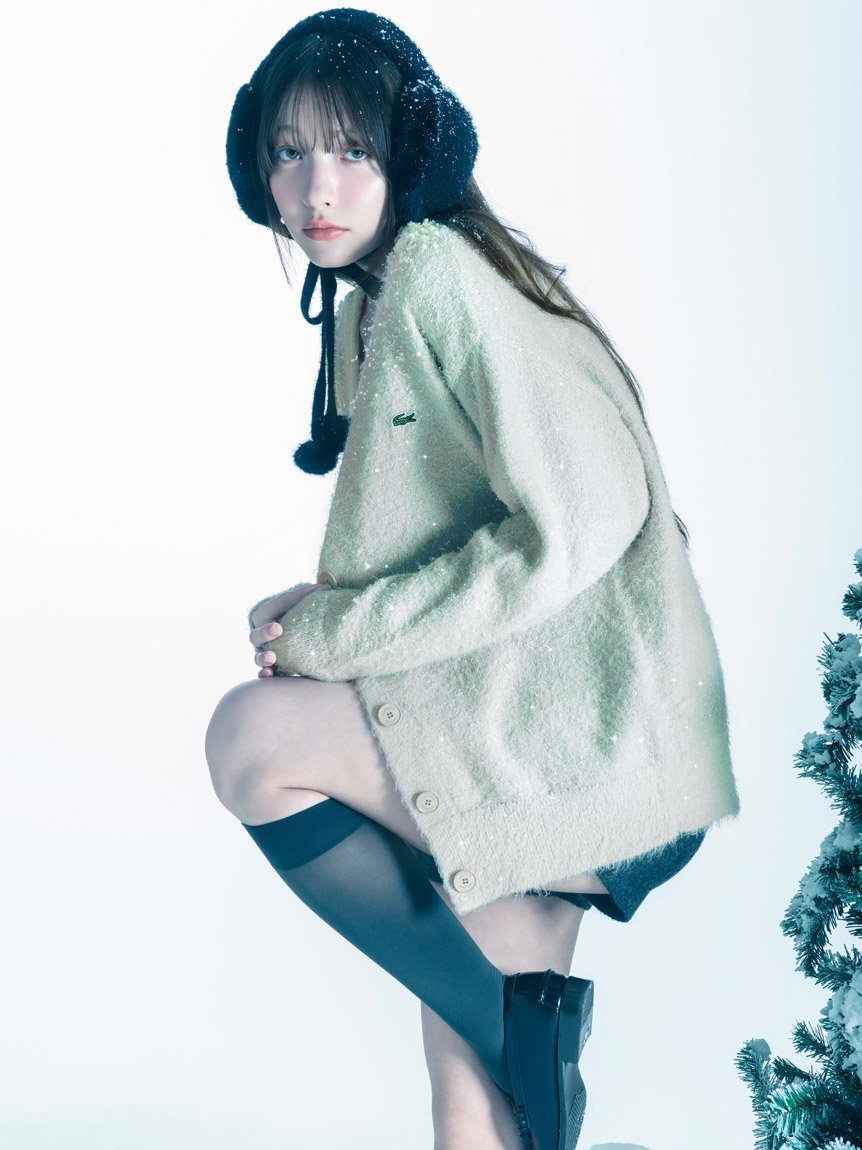 SNIDEL｜LACOSTE/ラメニットカーディガン | Rakuten Fashion(楽天