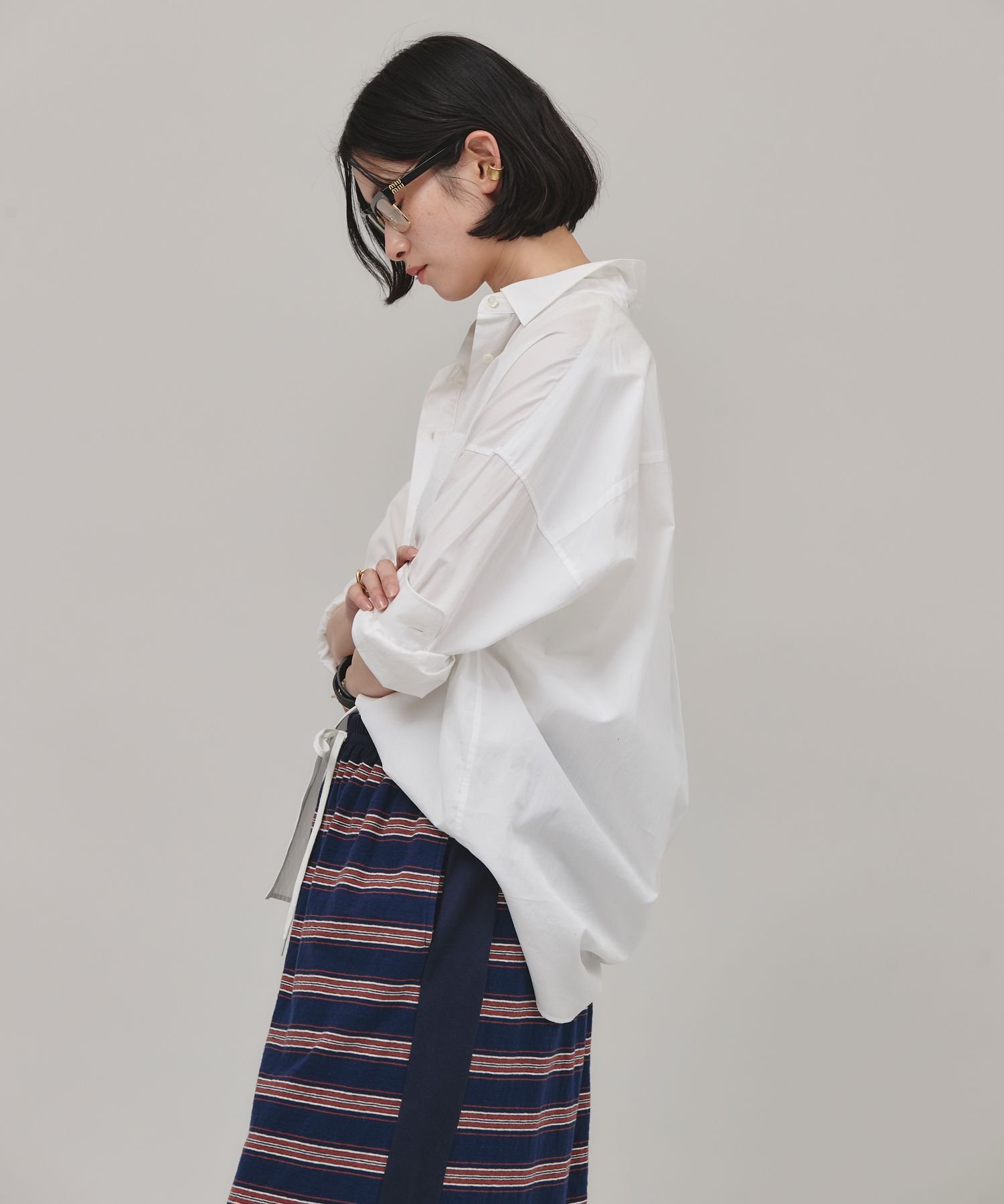 Curensology ＜＆RC＞ビッグシャツ美品 Curensology（カレンソロジー） ブラウス シャツ /「＆RC」ビッグ