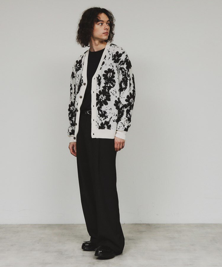tk.TAKEO KIKUCHI｜フラワージャカードカーディガン | Rakuten Fashion