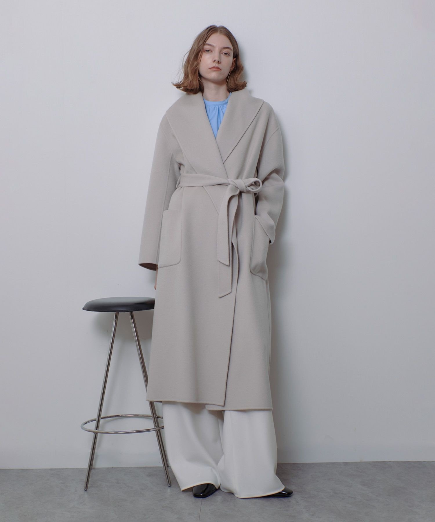 allureville｜カシミヤ混リバービックショールコート | Rakuten