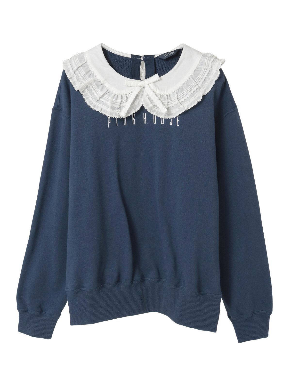 PINK HOUSE｜ローン衿付きロゴトレーナー | Rakuten Fashion(楽天